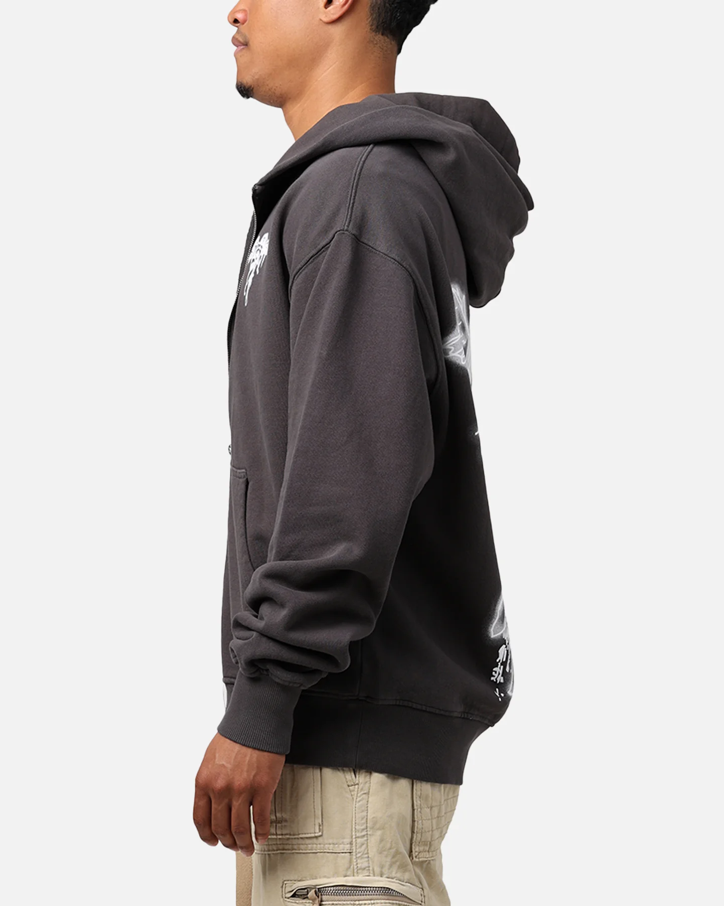 Sworn To Us Standard Issue Spirit Full Zip Jacket Washed Black - Image 5