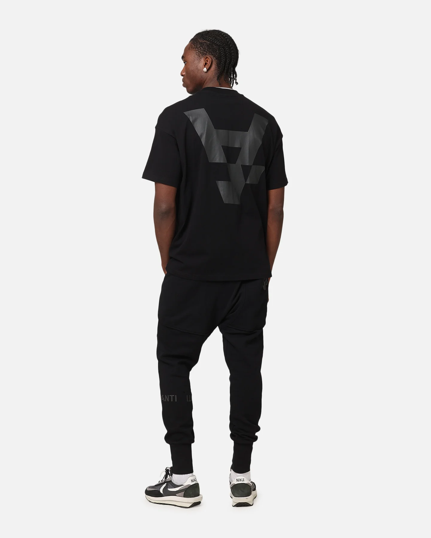 The Anti Order A Logo Merch Boxy T-Shirt Black/Black - Image 3