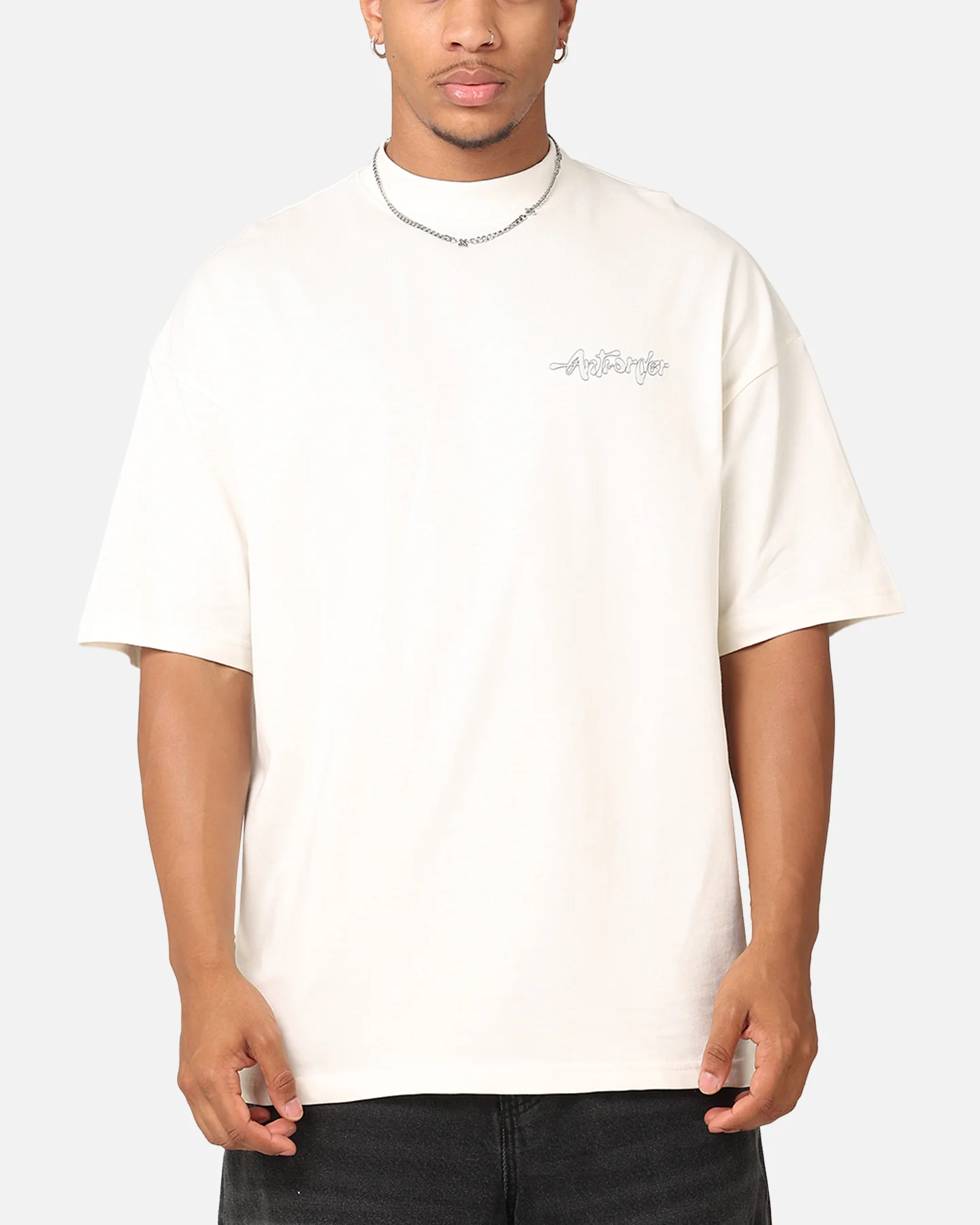 The Anti Order A2K Mock Neck T-Shirt Off White - Image 2