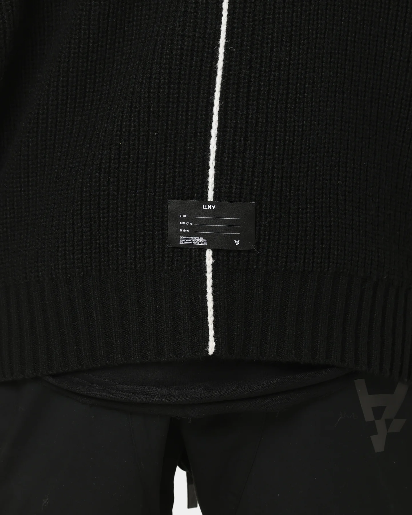 The Anti Order Affiliated High Neck Sweater Black/White - Image 9