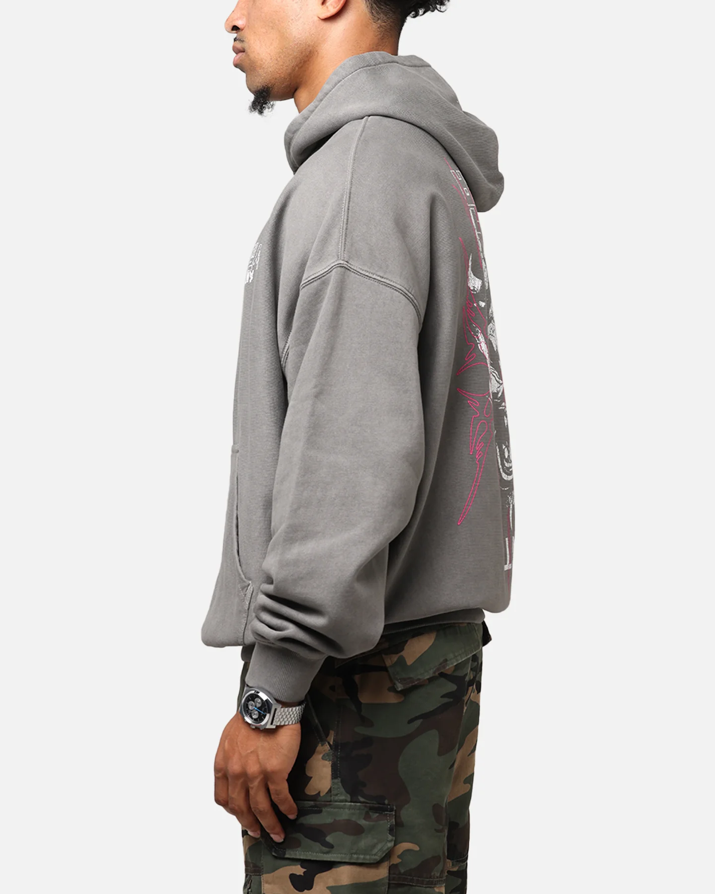 The Anti Order Agma Boxy Hoodie Washed Charcoal - Image 6
