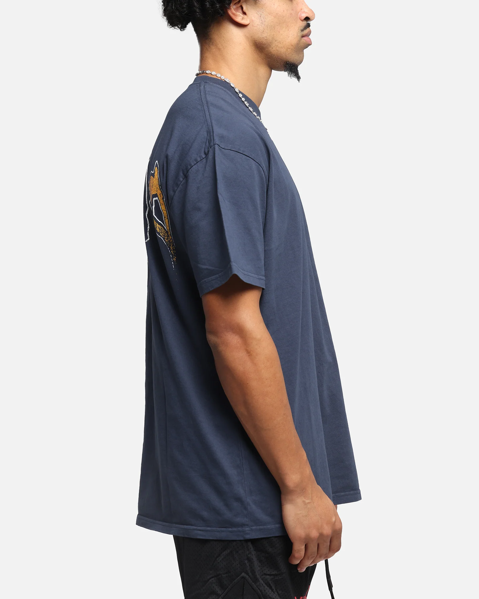 The Anti Order Anti Collegate Boxy T-Shirt Navy - Image 5