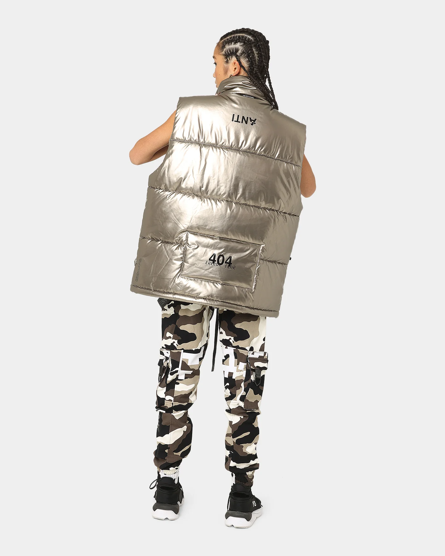 The Anti Order Anti Joy Puffer Vest Pewter - Image 2