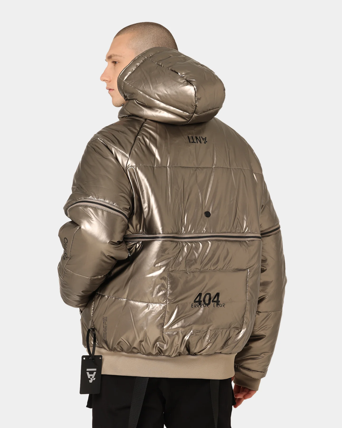 The Anti Order Anti Joy Technical Puffer Jacket Pewter - Image 3