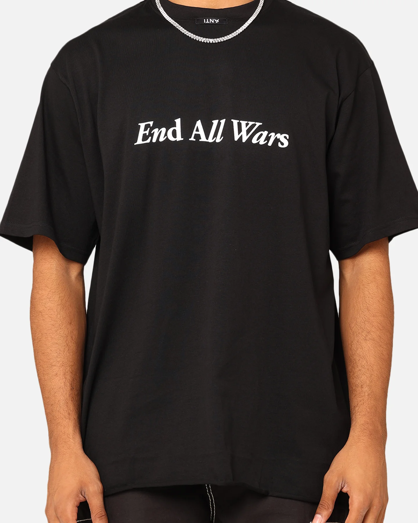 The Anti Order Anti War Baggy T-Shirt Black - Image 4