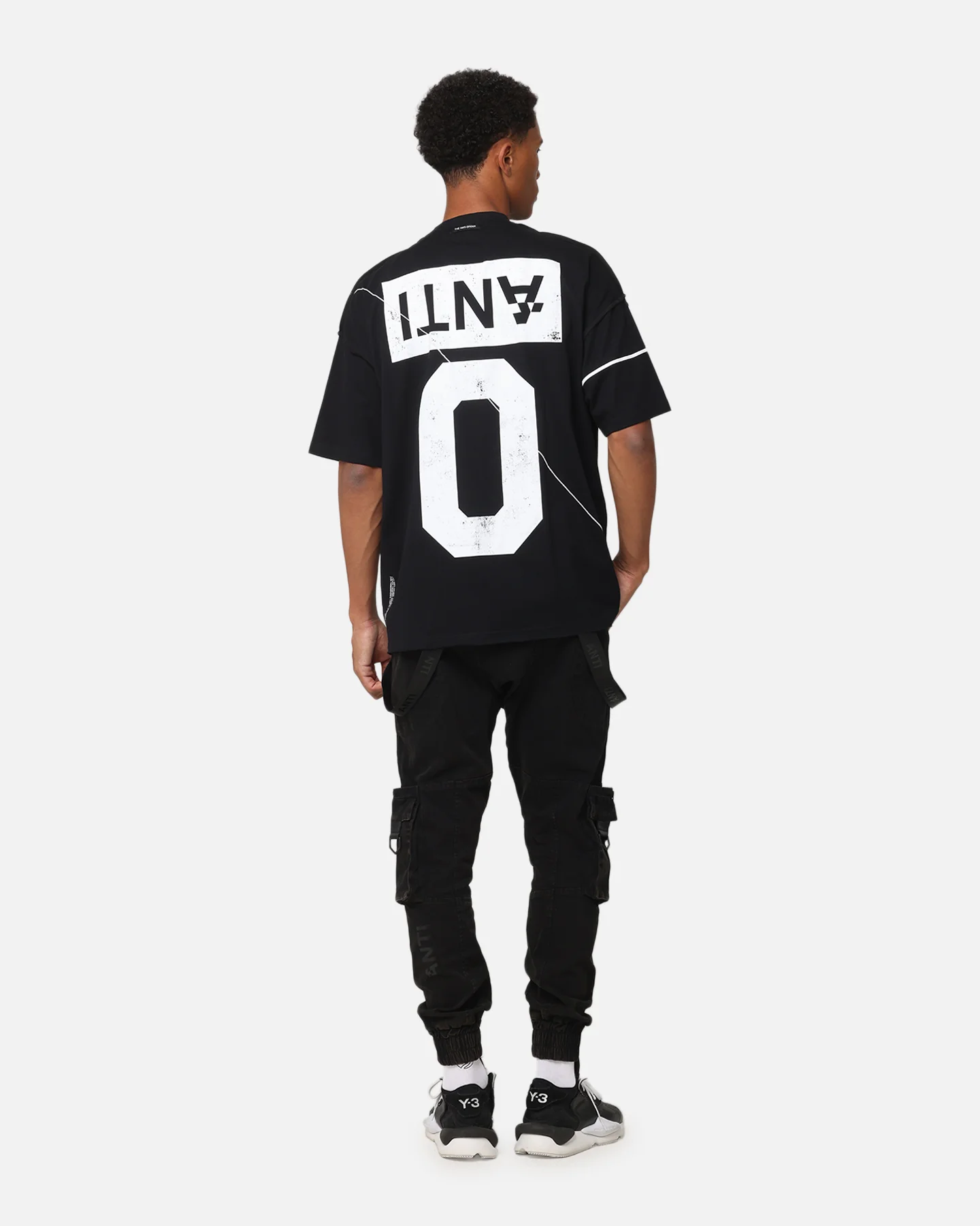The Anti Order Azero Non Seam Oversized T-Shirt Black/White - Image 3