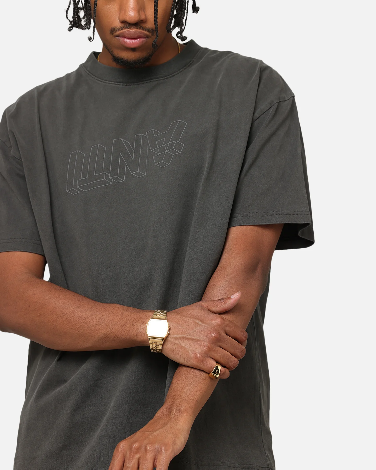 The Anti Order Dimension Boxy T-Shirt Black Wash - Image 6
