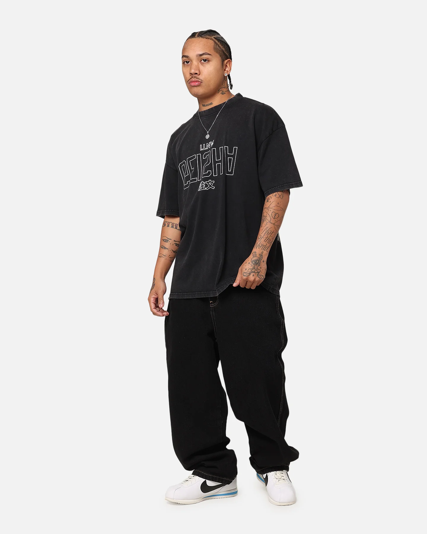 The Anti Order Geisha T-Shirt Black Acidwash - Image 4