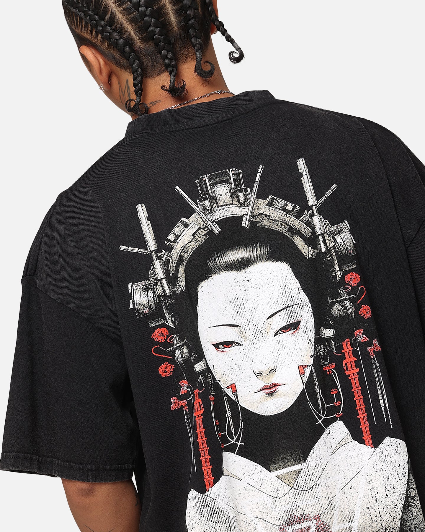 The Anti Order Geisha T-Shirt Black Acidwash - Image 7