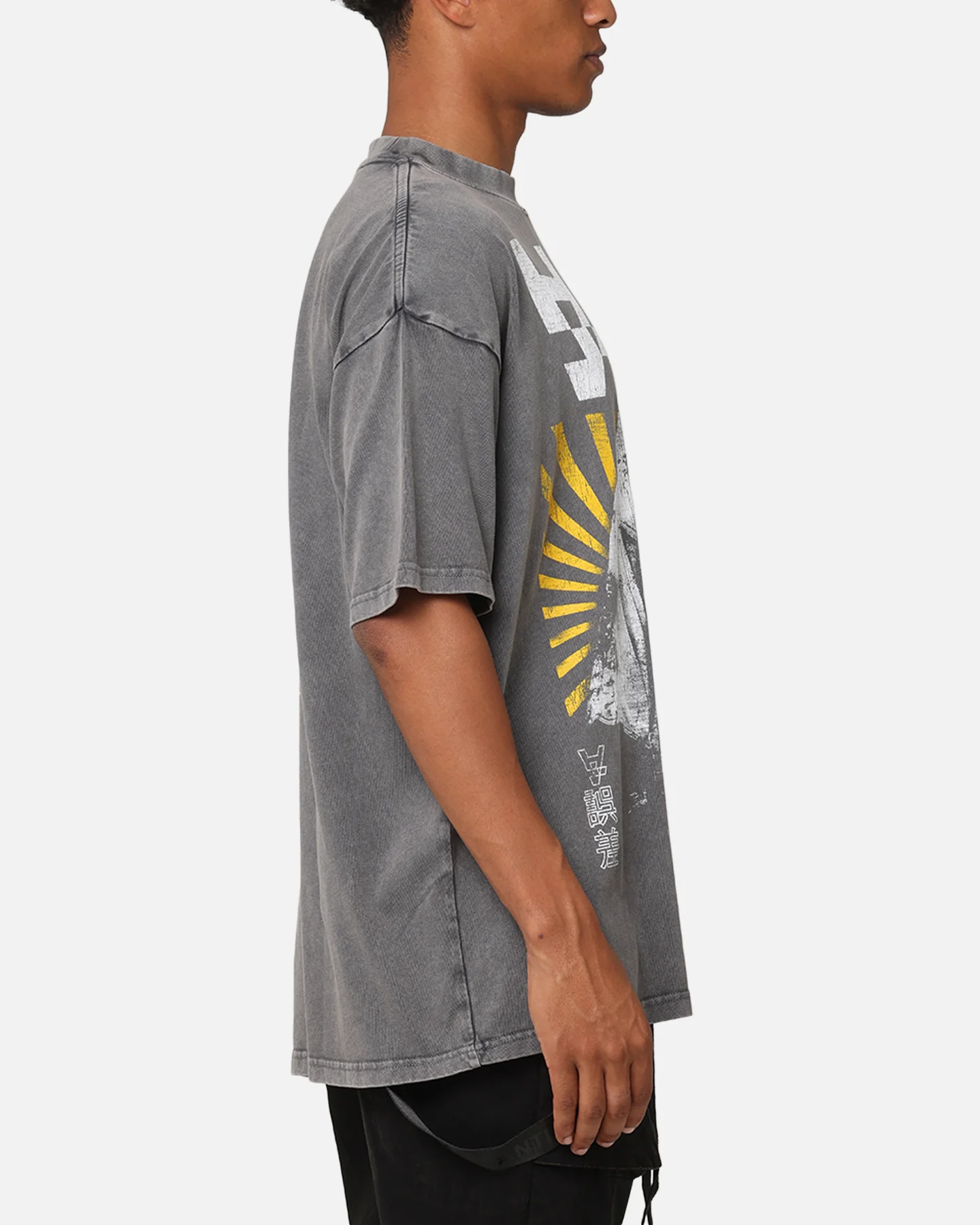 The Anti Order Legion Mock Neck T-Shirt Washed Charcoal - Image 4