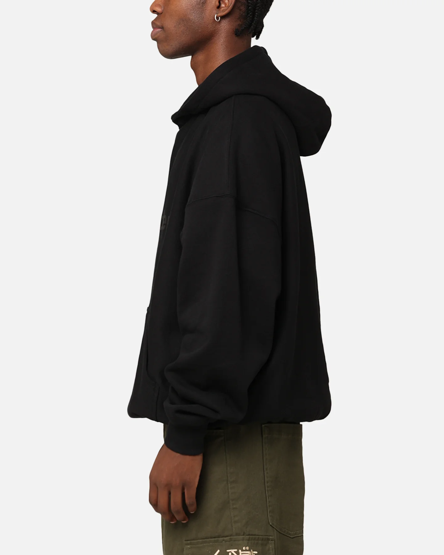 The Anti Order Logo Boxy Hoodie Black - Image 5