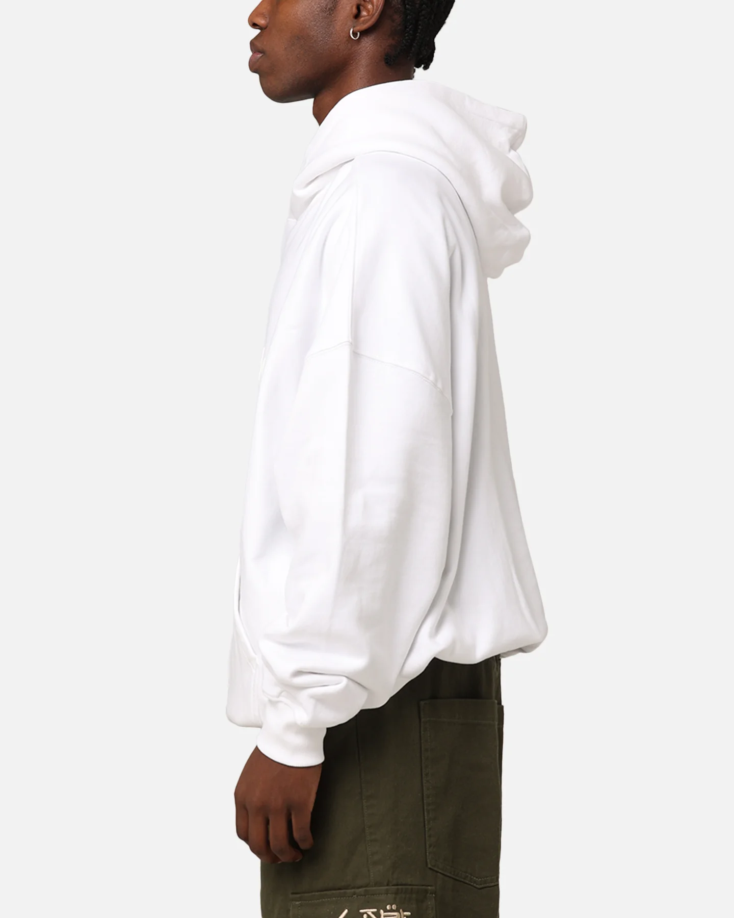 The Anti Order Logo Boxy Hoodie White - Image 5