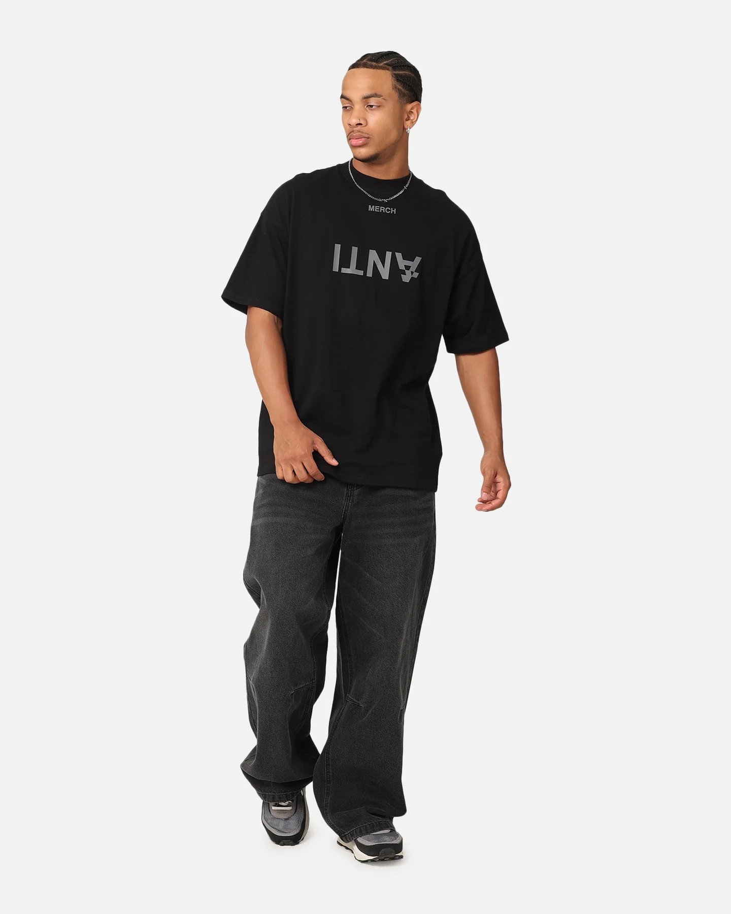 The Anti Order Merch Boxy T-Shirt Black - Image 3