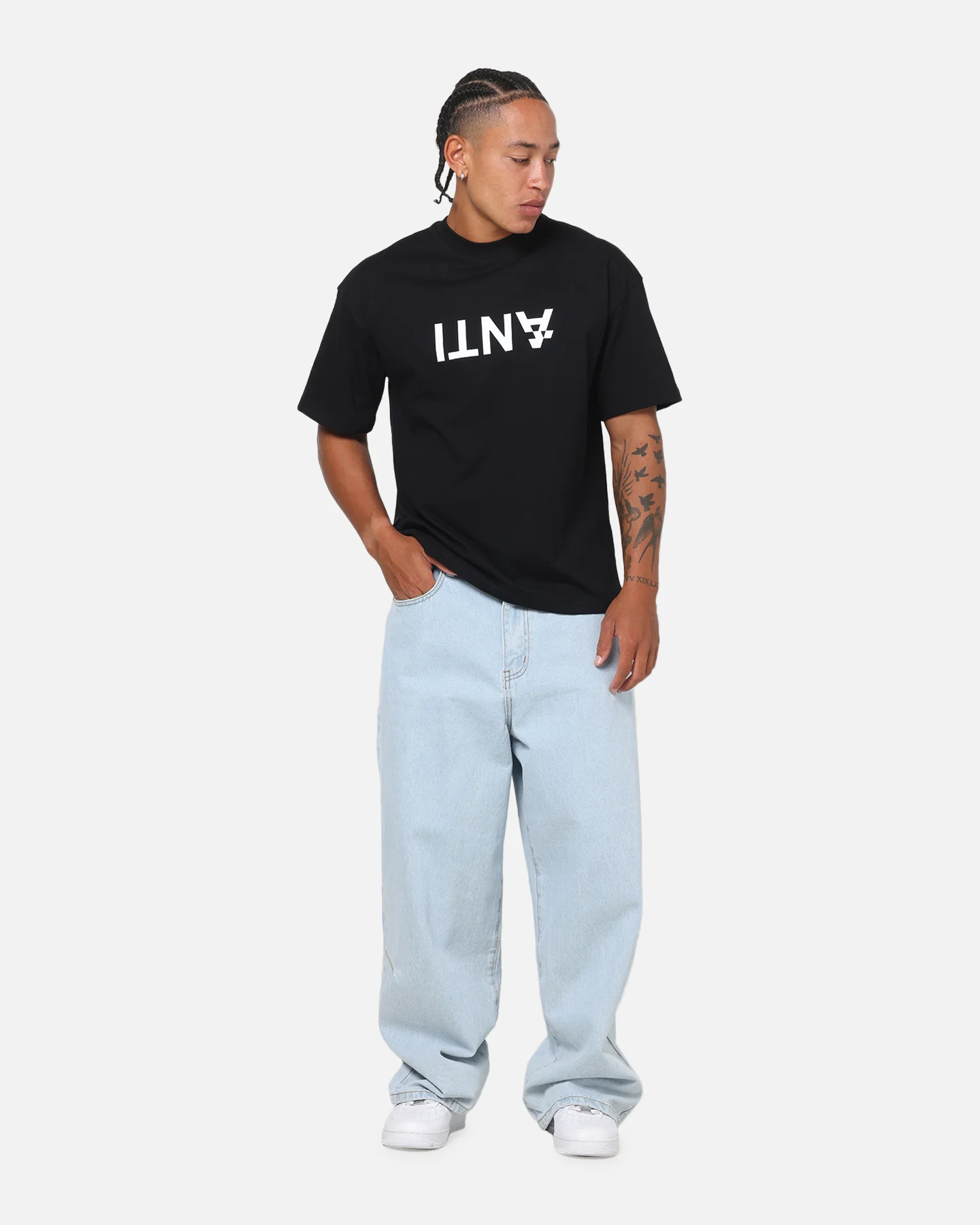 The Anti Order Reverse Logo T-Shirt Black - Image 4