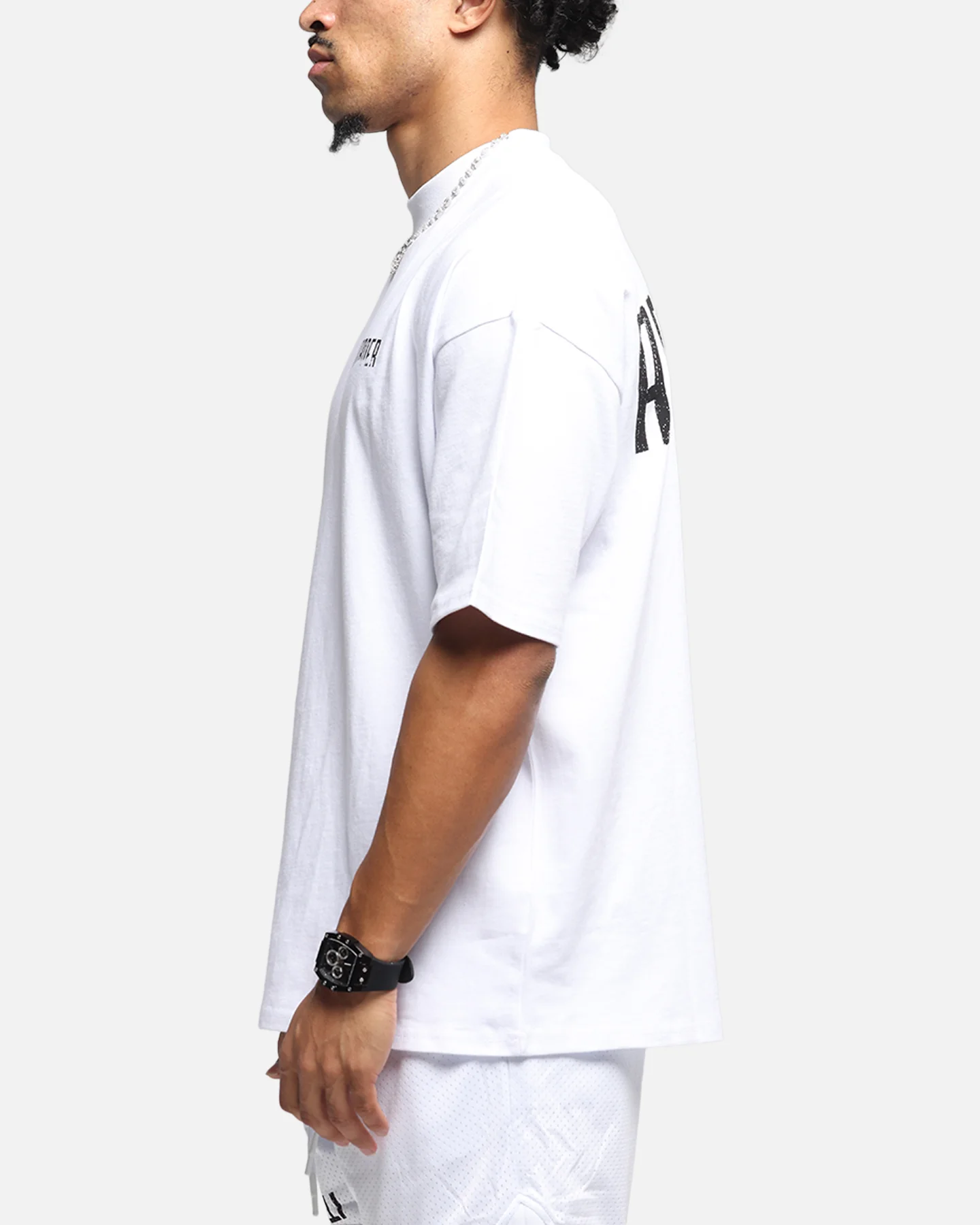 The Anti Order Ryuken Mock Neck T-Shirt White - Image 6