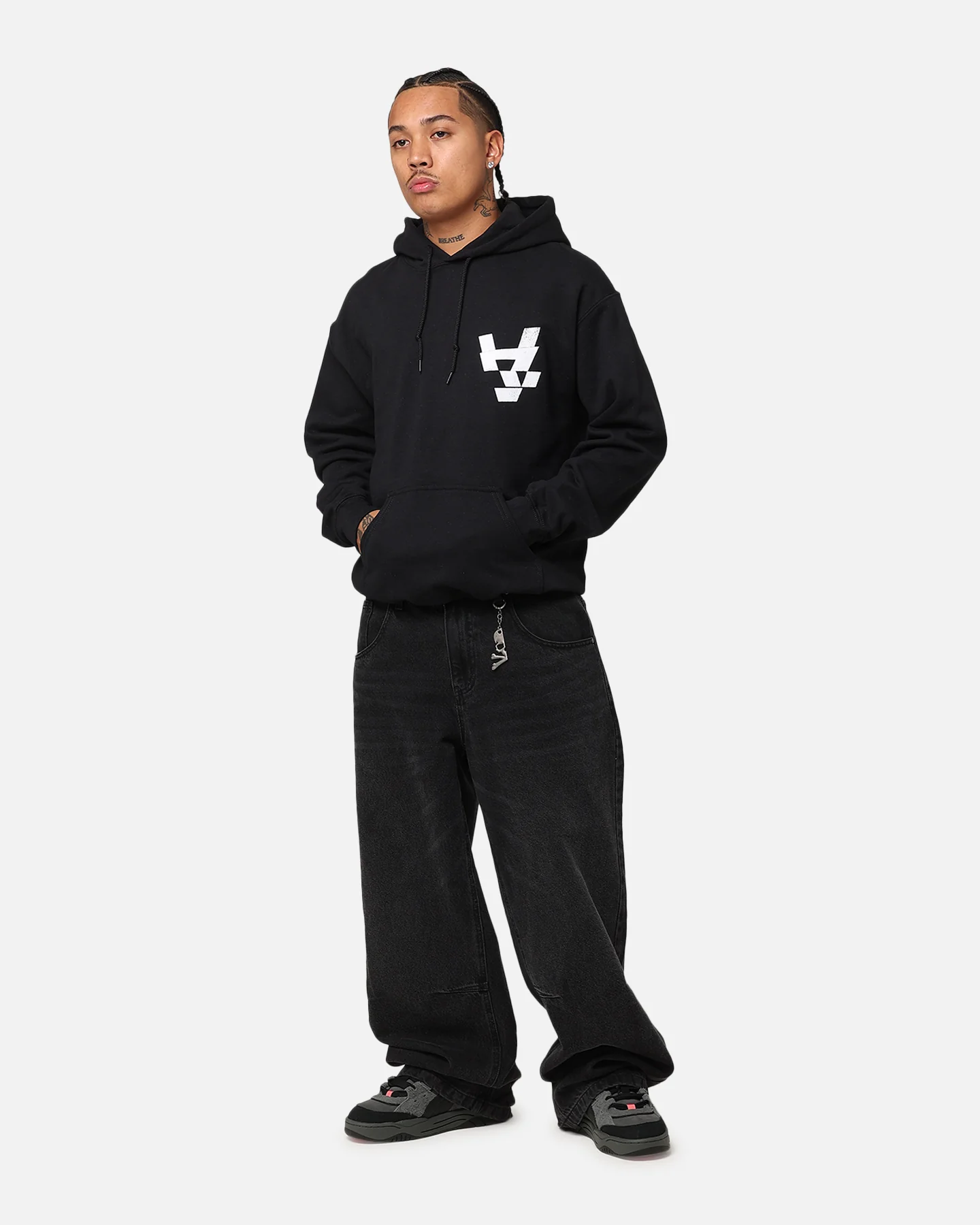 The Anti Order Smash Repair Hoodie Black/White - Image 4