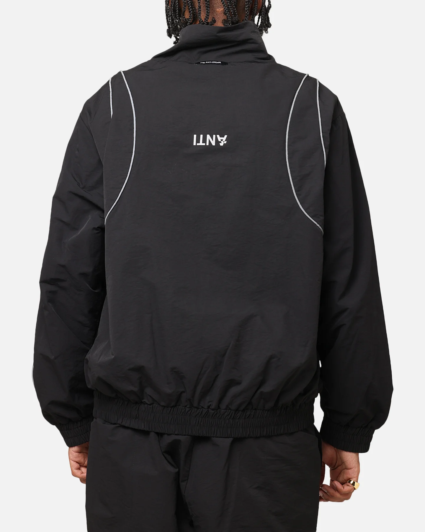 The Anti Order Stereo Nylon Track Jacket Black - Image 3