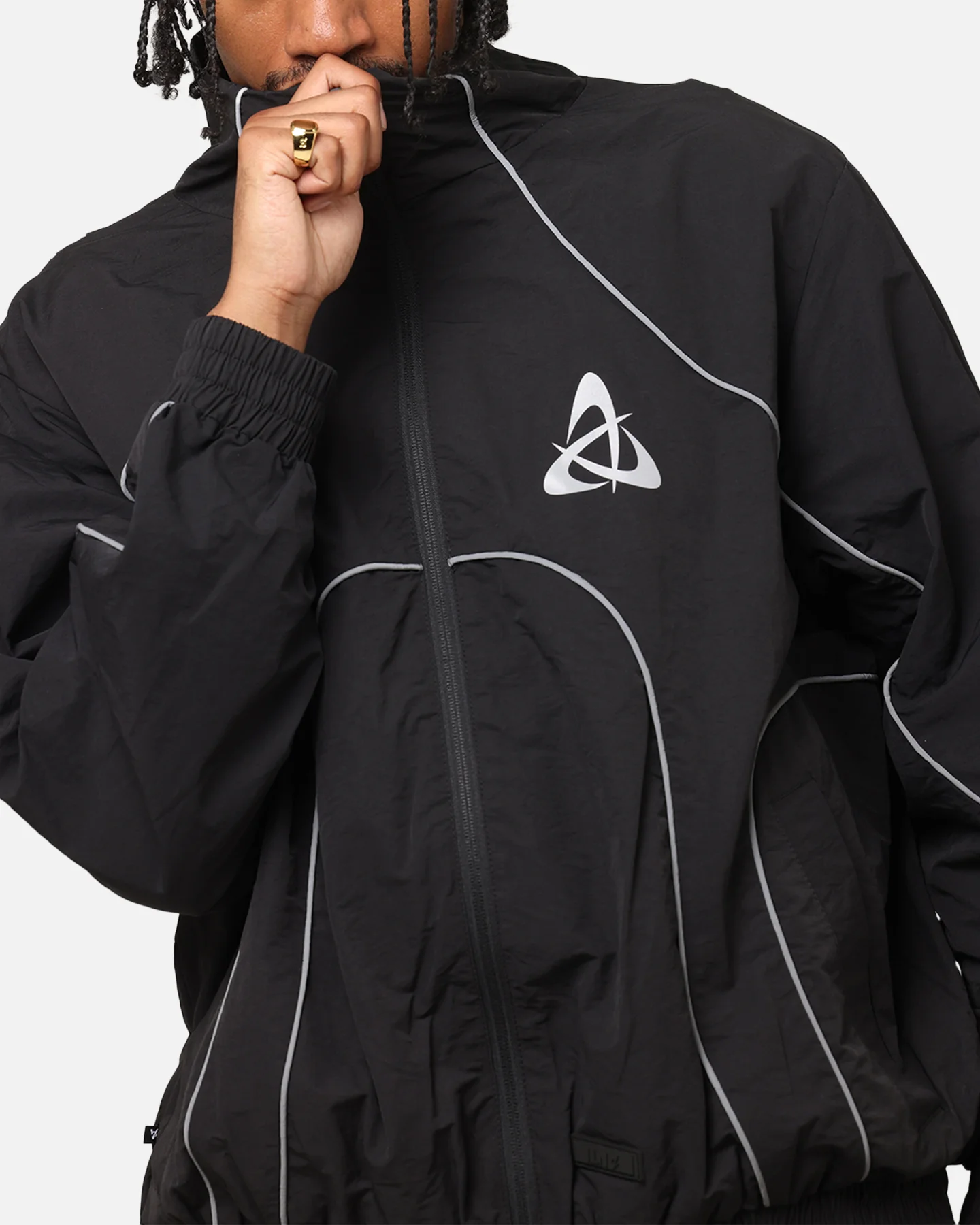 The Anti Order Stereo Nylon Track Jacket Black - Image 8