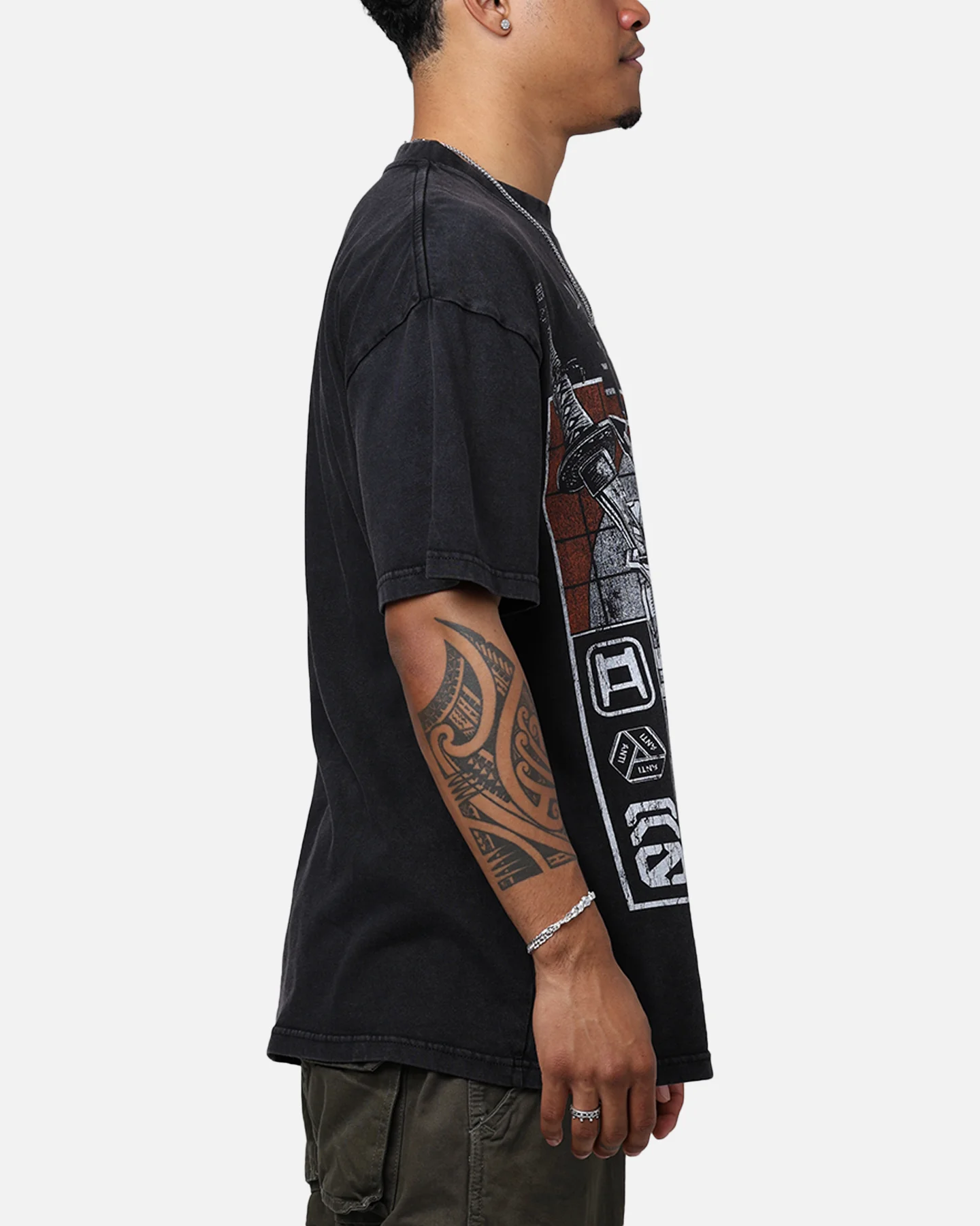 The Anti Order Warrior Clan T-Shirt Black Wash - Image 4