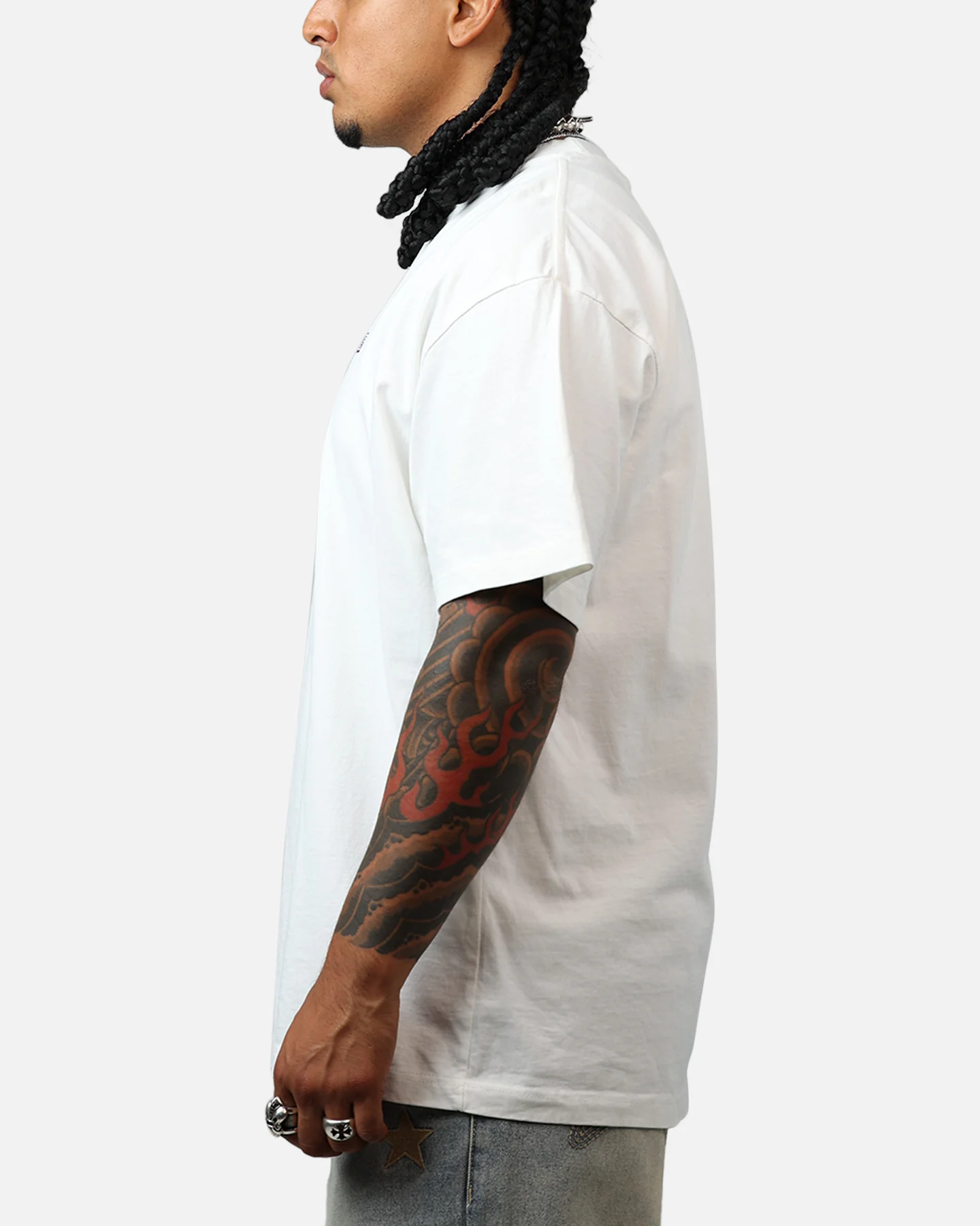 The Hundreds Y2K Bar Logo T-Shirt Light Blue - Image 5