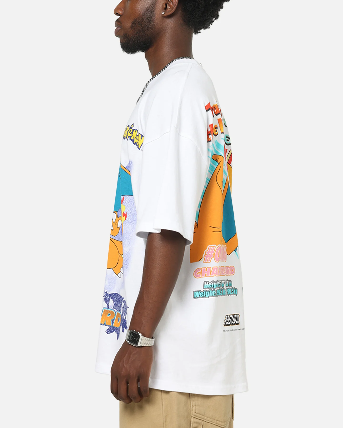 The Pokémon Collection By 73Studio Charizard T-Shirt White - Image 6
