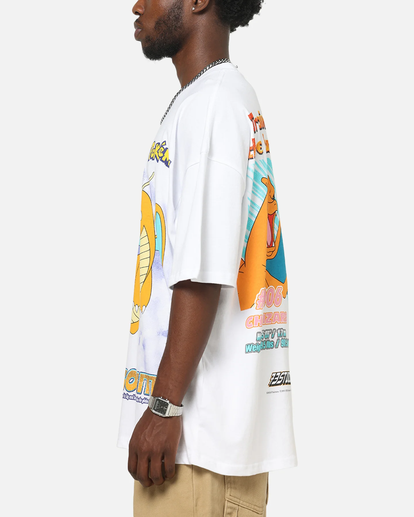 The Pokémon Collection By 73Studio Dragonite T-Shirt White - Image 6