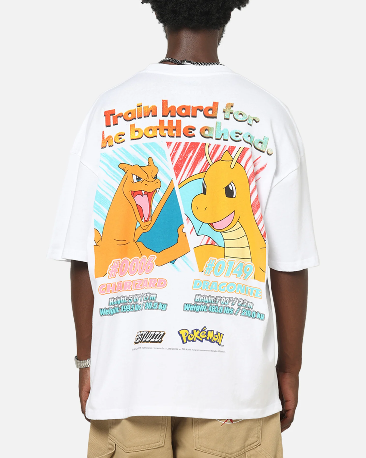 The Pokémon Collection By 73Studio Dragonite T-Shirt White - Image 2
