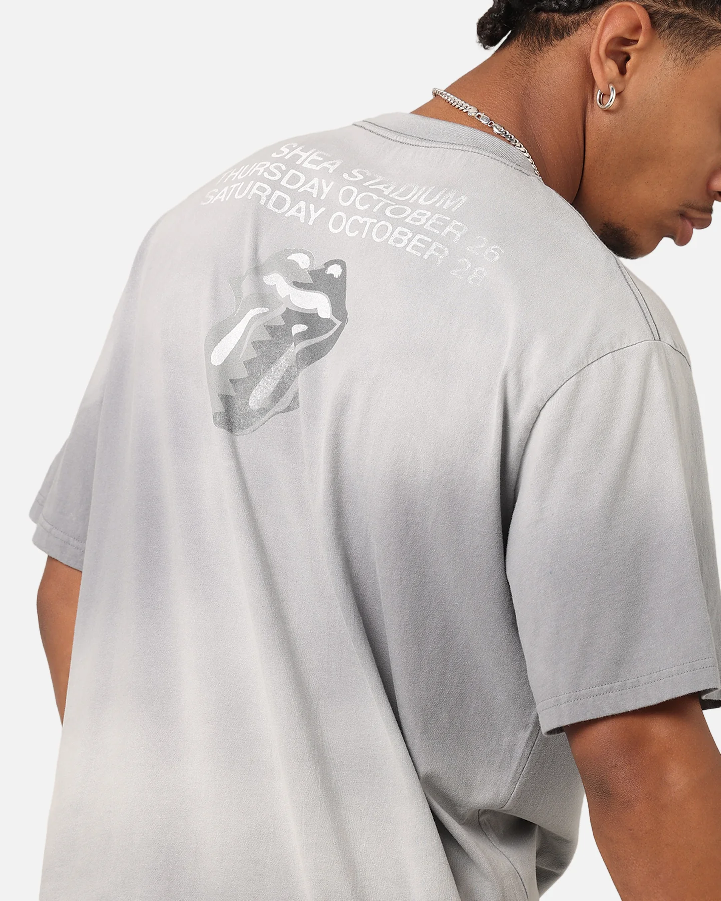 The Rolling Stone The Stones Sunfade T-Shirt Sun Washed Blue - Image 7