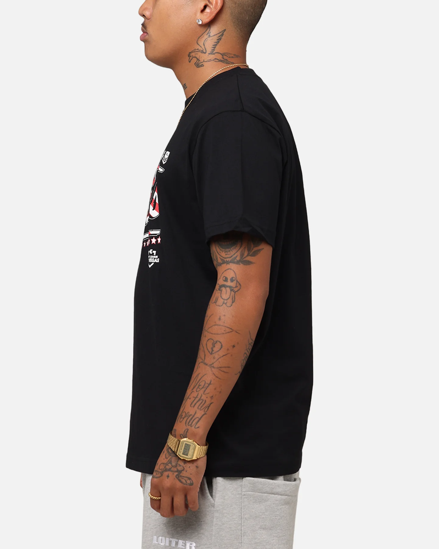 Tidwell NRL 2025 Las Vegas Round Flag T-Shirt Black - Image 5