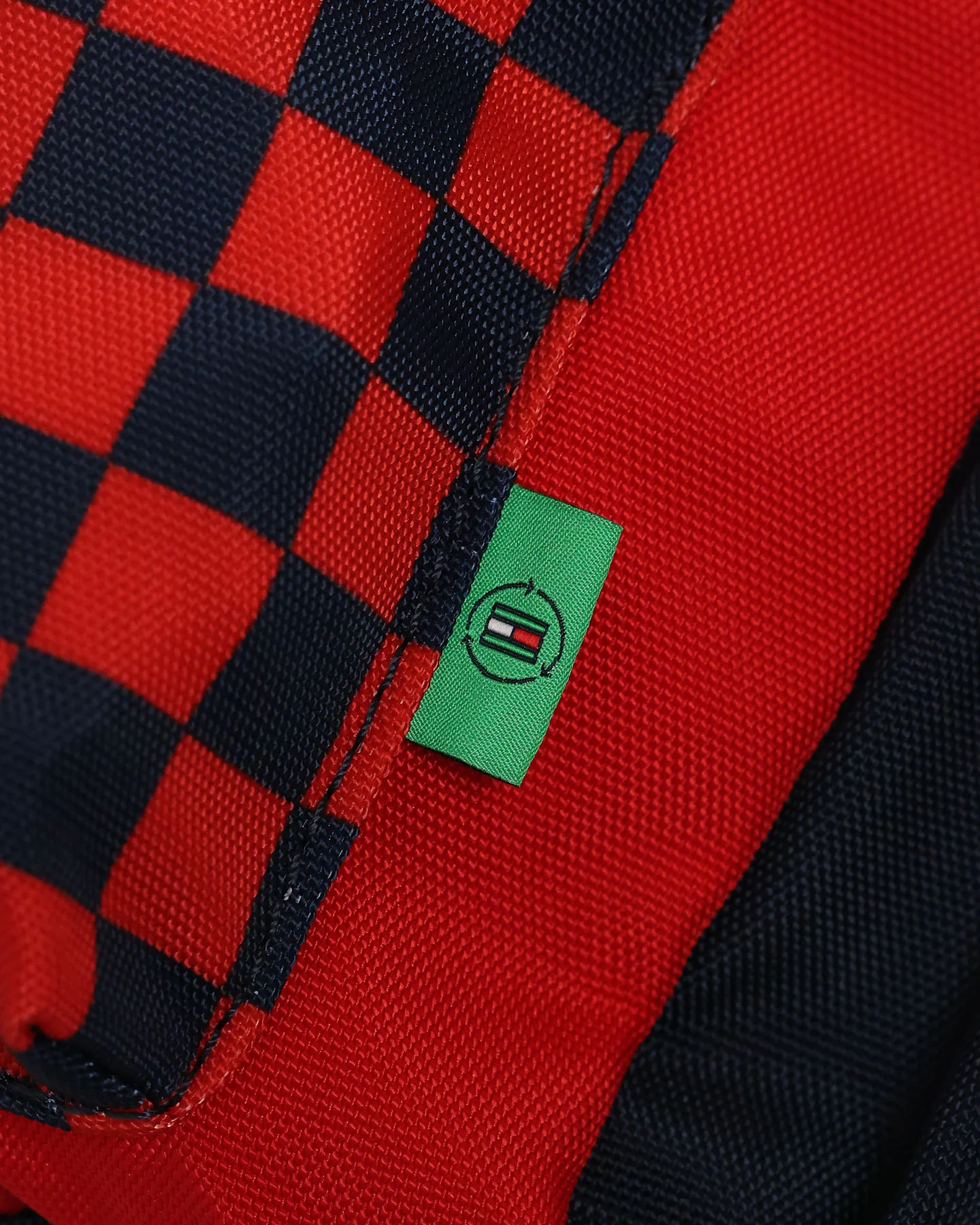Tommy Hilfiger Kids' TH Establishd Logo Backpack Red Check - Image 9
