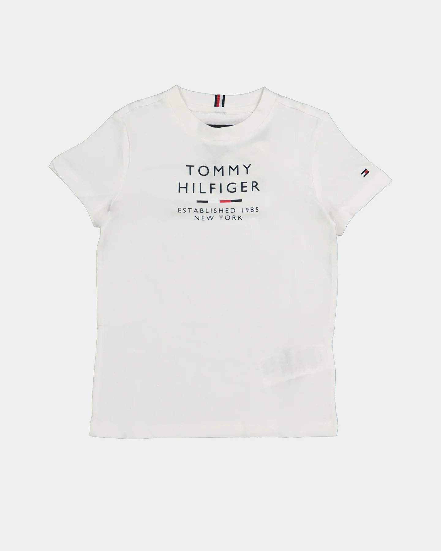 Tommy Hilfiger Kids' TH Logo T-Shirt White - Image 3