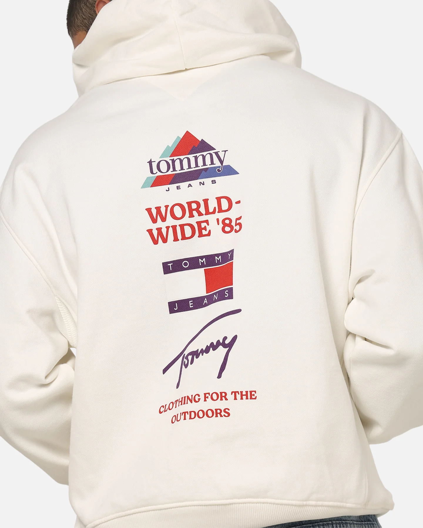 Tommy Jeans 90's DNA Play Hoodie Ecru - Image 7