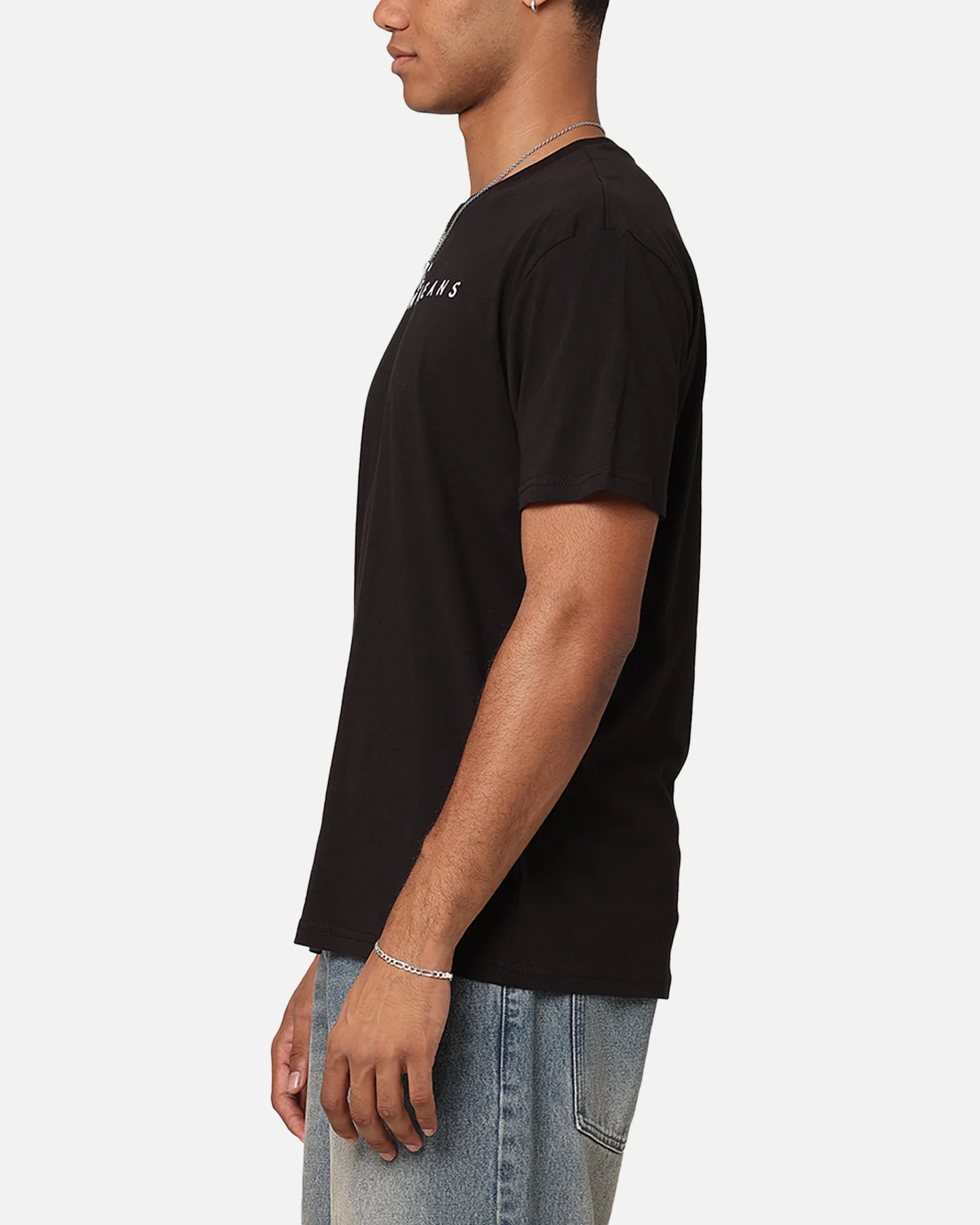 Tommy Jeans Reg Linear Logo T-Shirt Black - Image 5