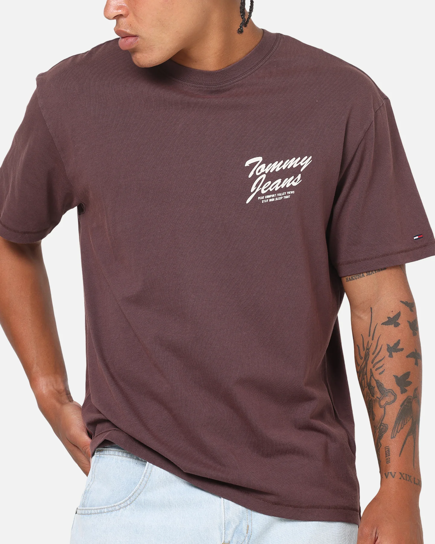Tommy Jeans Relax Novelty T-Shirt Brown - Image 8