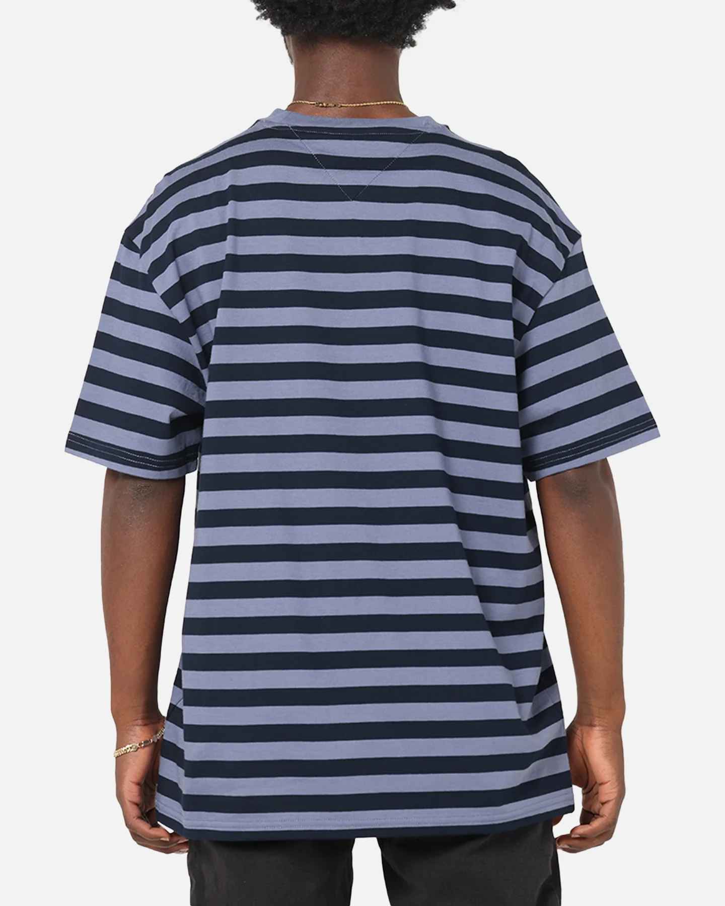 Tommy Jeans Relax Stripe Graphic T-Shirt Dark Night Navy - Image 3