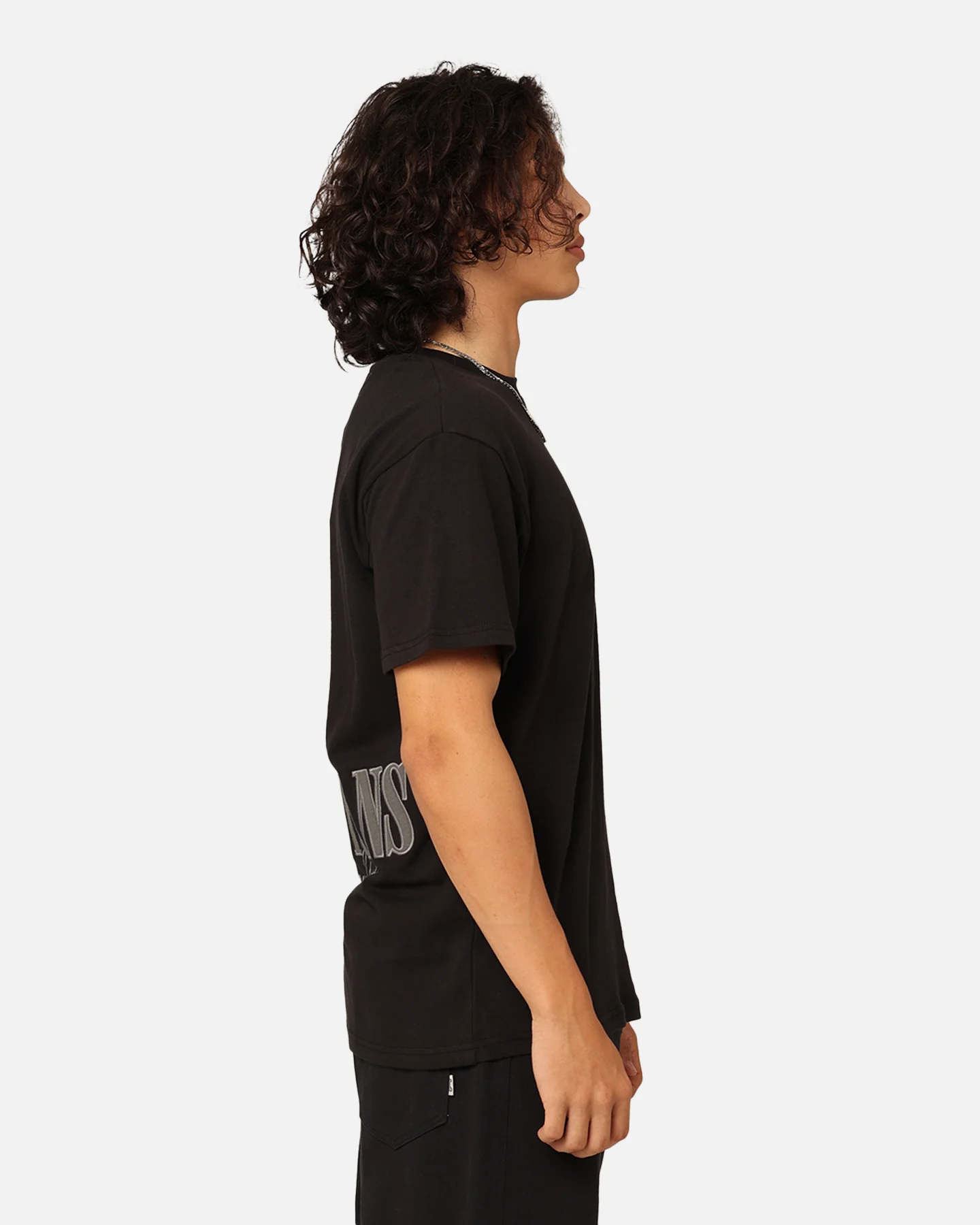 Tommy Jeans Relaxed Tonal Linear T-Shirt Black - Image 6