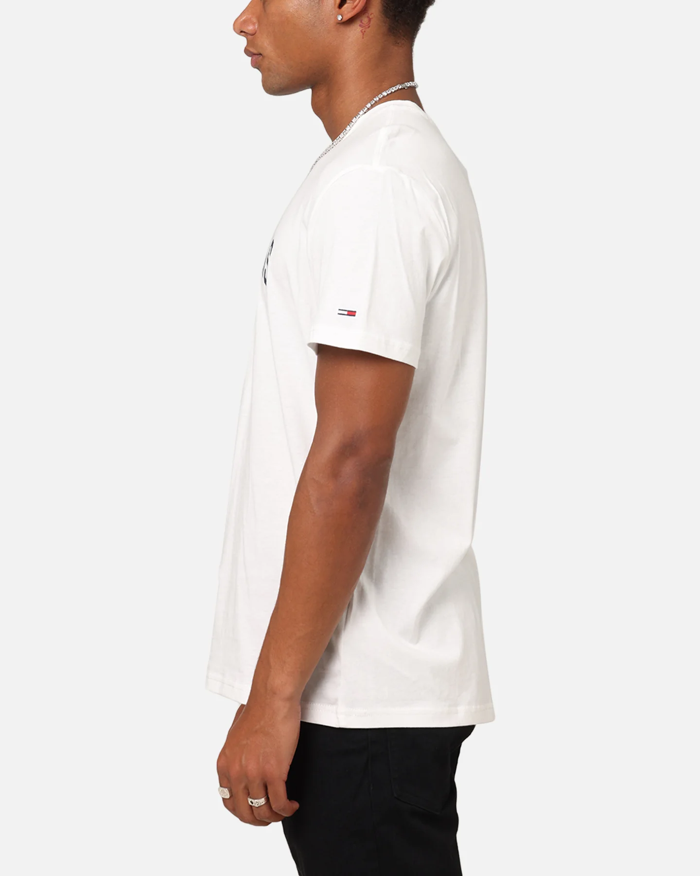 Tommy Jeans Slim Varsity Pop T-Shirt Ecru - Image 5