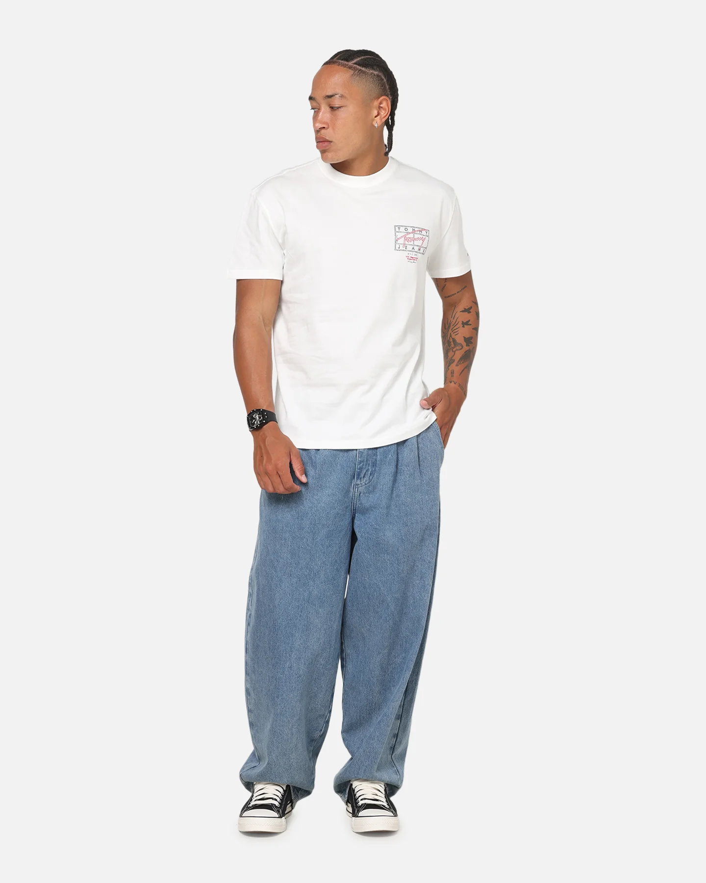 Tommy Jeans Spray T-Shirt Ecru - Image 4
