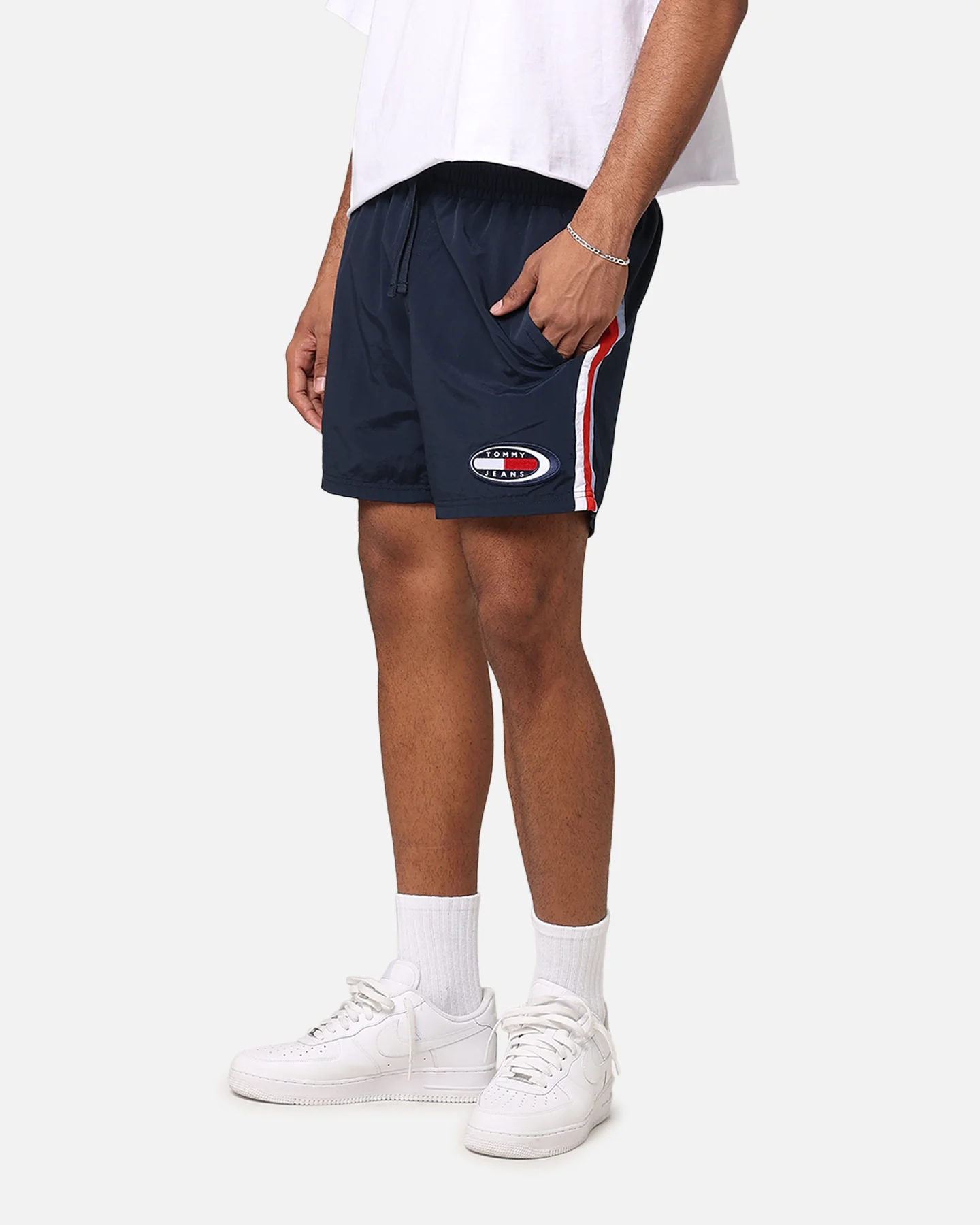 Tommy Jeans TJM Archive Beach Shorts Dark Night Navy - Image 6