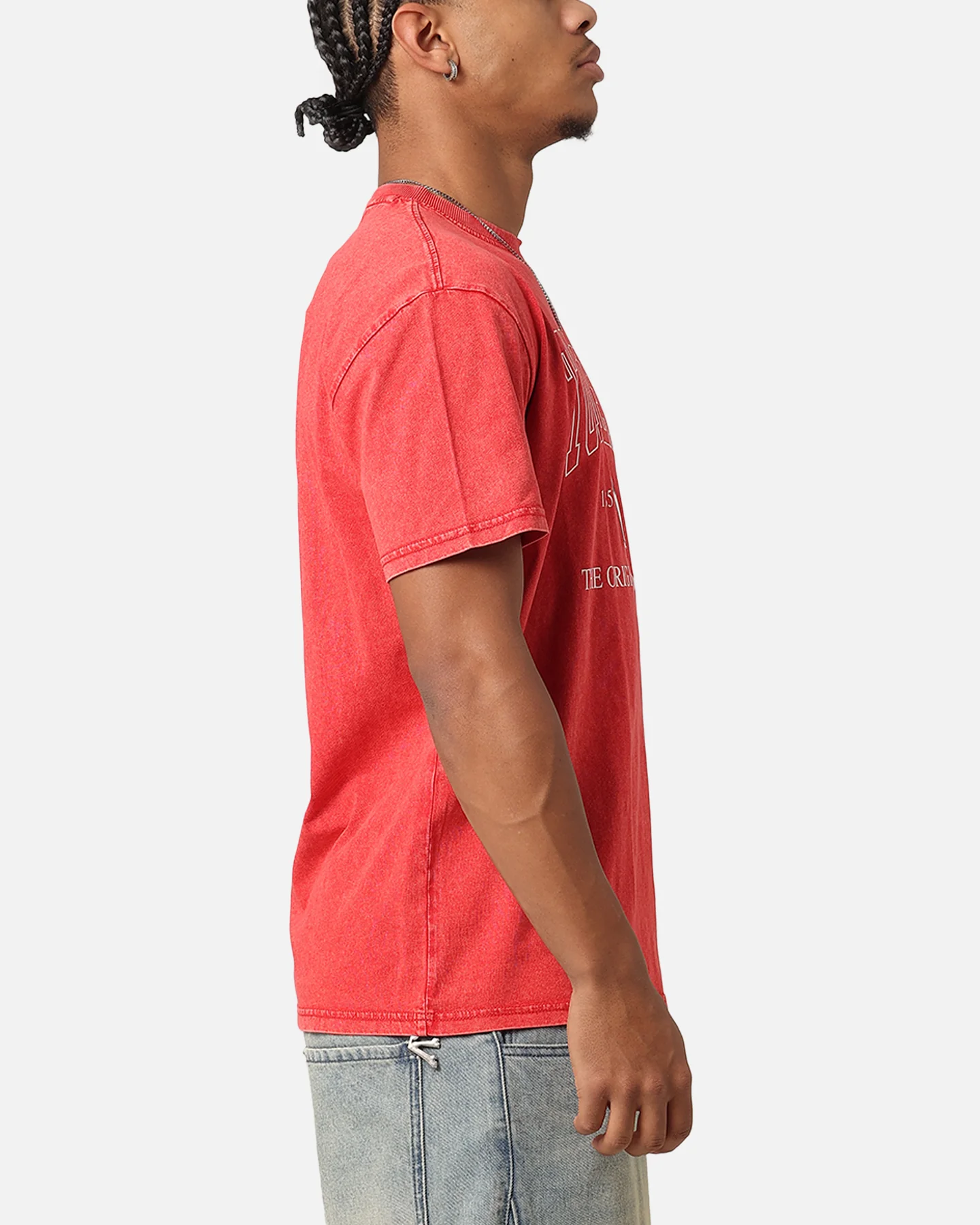 Tommy Jeans TJM Archive Logo T-Shirt Deep Crimson - Image 4