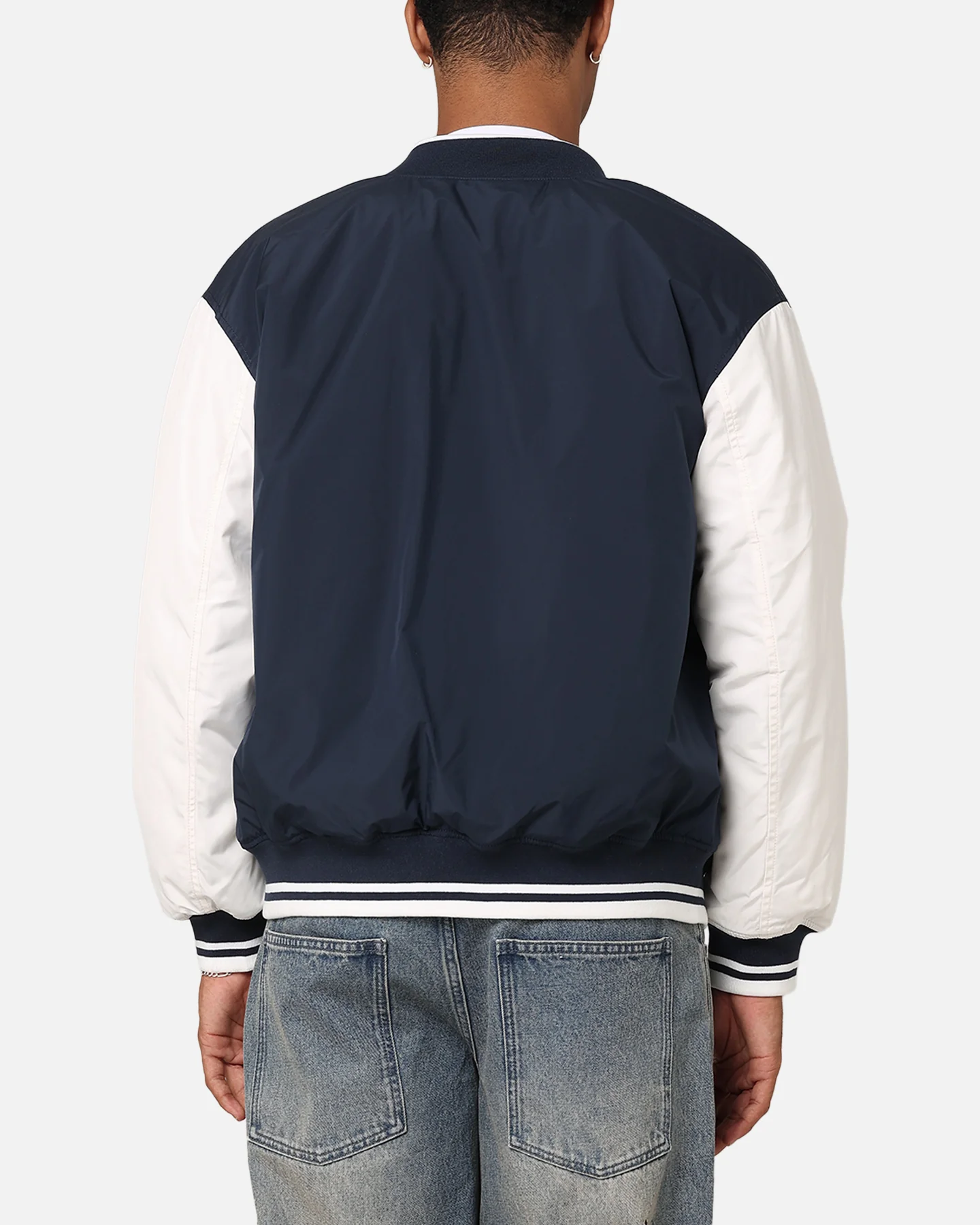 Tommy Jeans TJM Colourblock Varsity Jacket Dark Night Navy - Image 2
