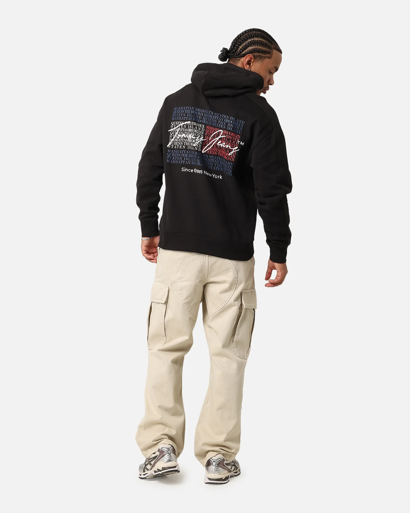 Tommy Jeans TJM Relax Washed DNA Hoodie Black - Image 3