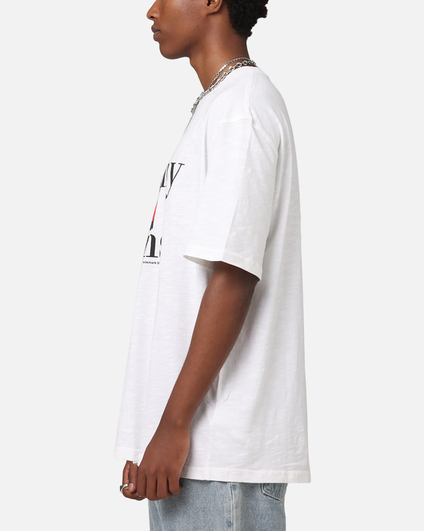 Tommy Jeans TJM Relaxed Twist Logo T-Shirt White - Image 5