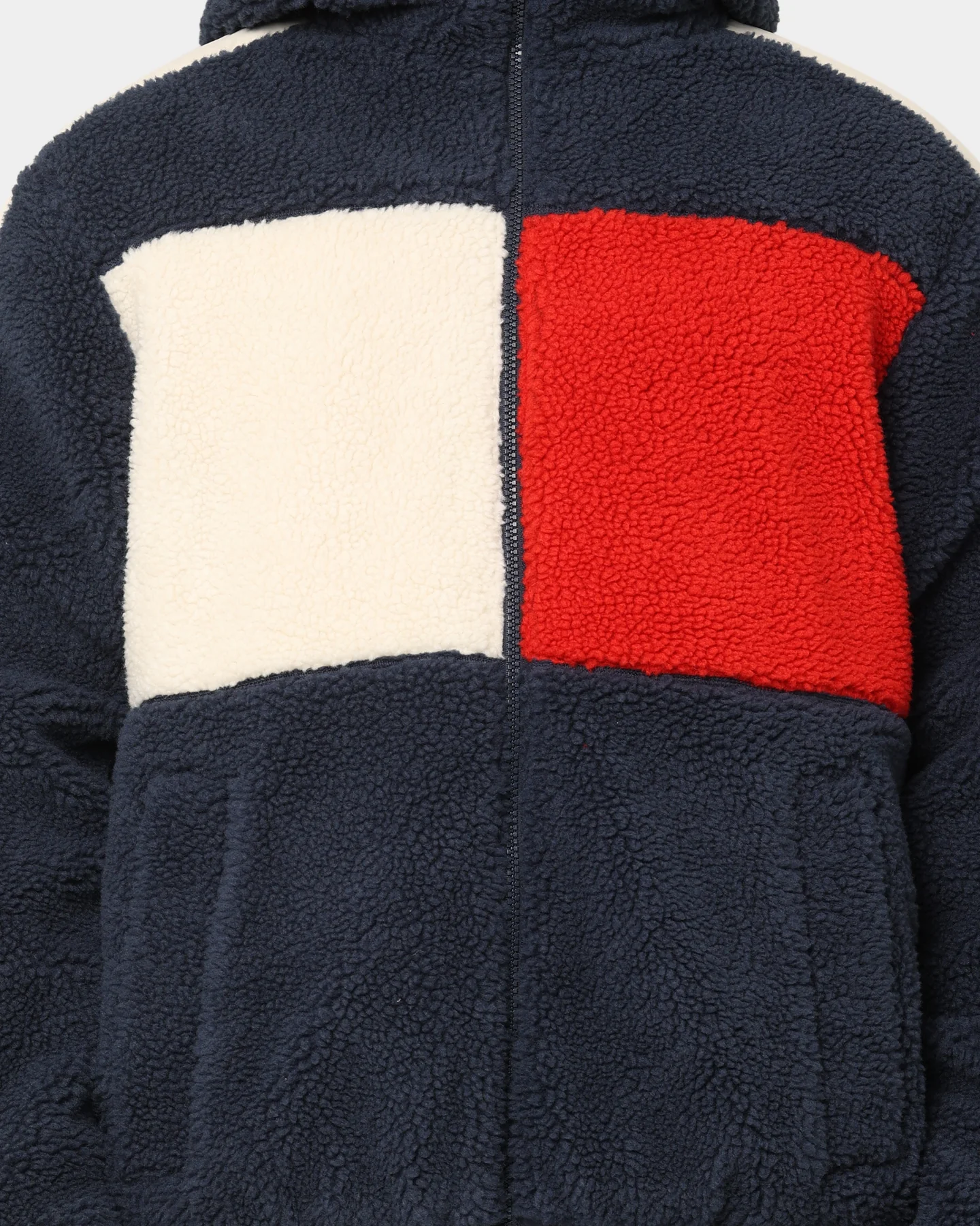 Tommy Jeans TJM Reversible Sherpa Jacket Twilight Navy/Multi-Coloured - Image 4
