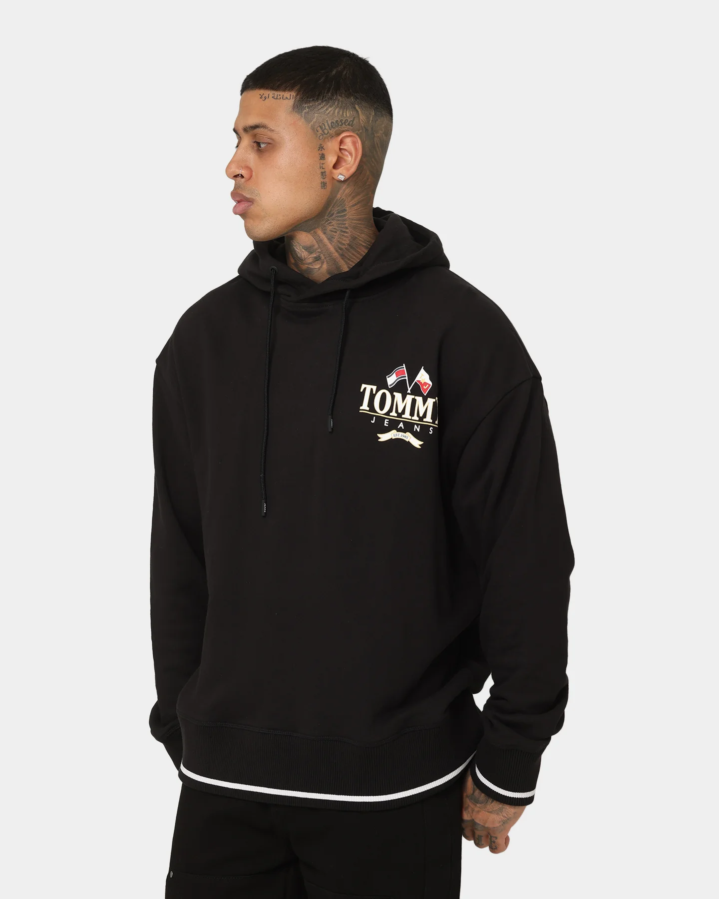 Tommy Jeans TJM Skater Prep Back Hoodie Black - Image 6