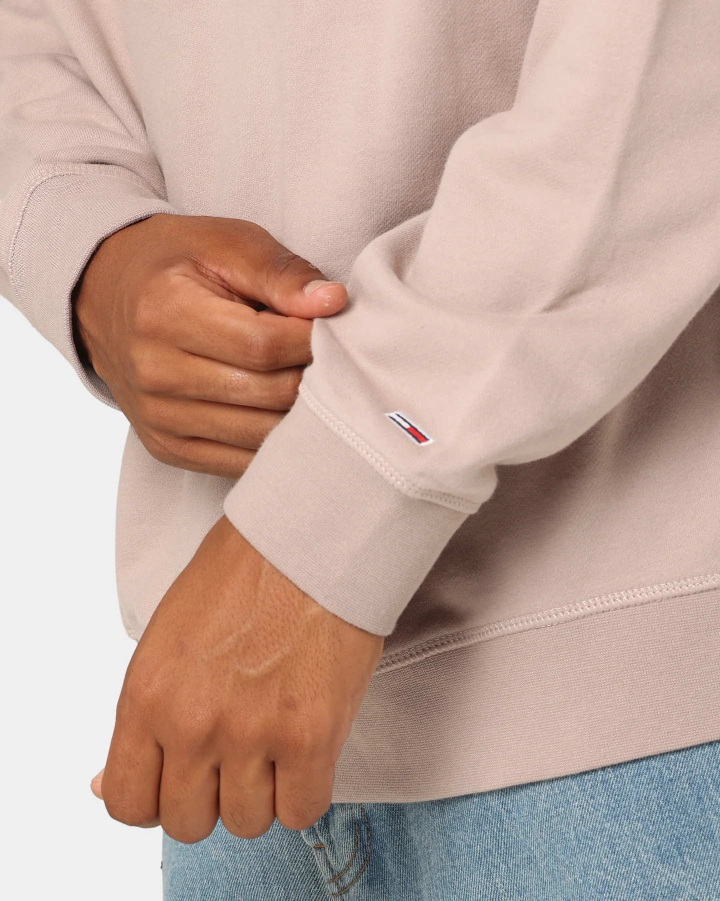 Tommy Jeans TJM Skater TJ Luxe Hoodie Brandons Stone - Image 7