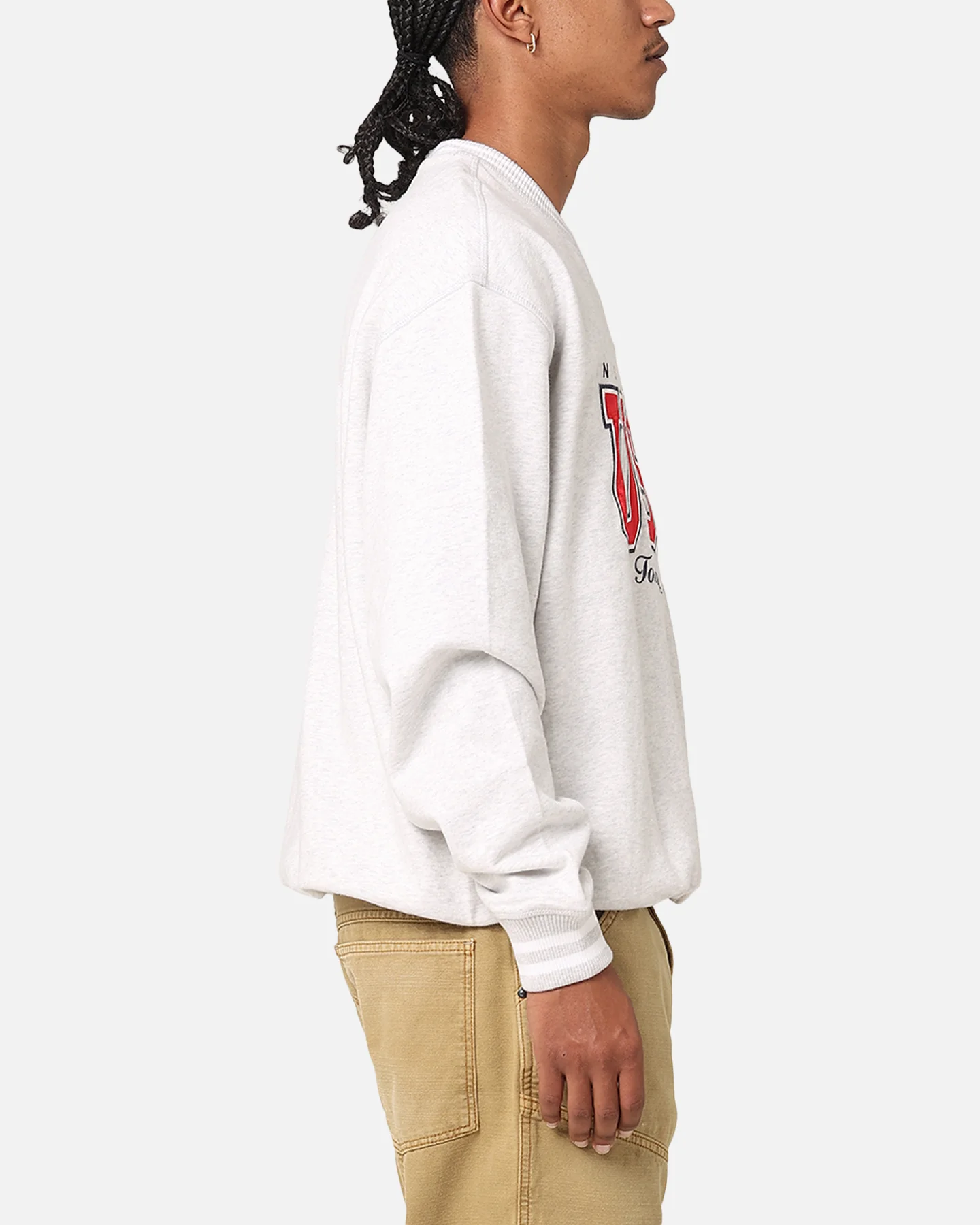 Tommy Jeans TJU Archive Games Team USA Crewneck Silver Grey Heather - Image 4