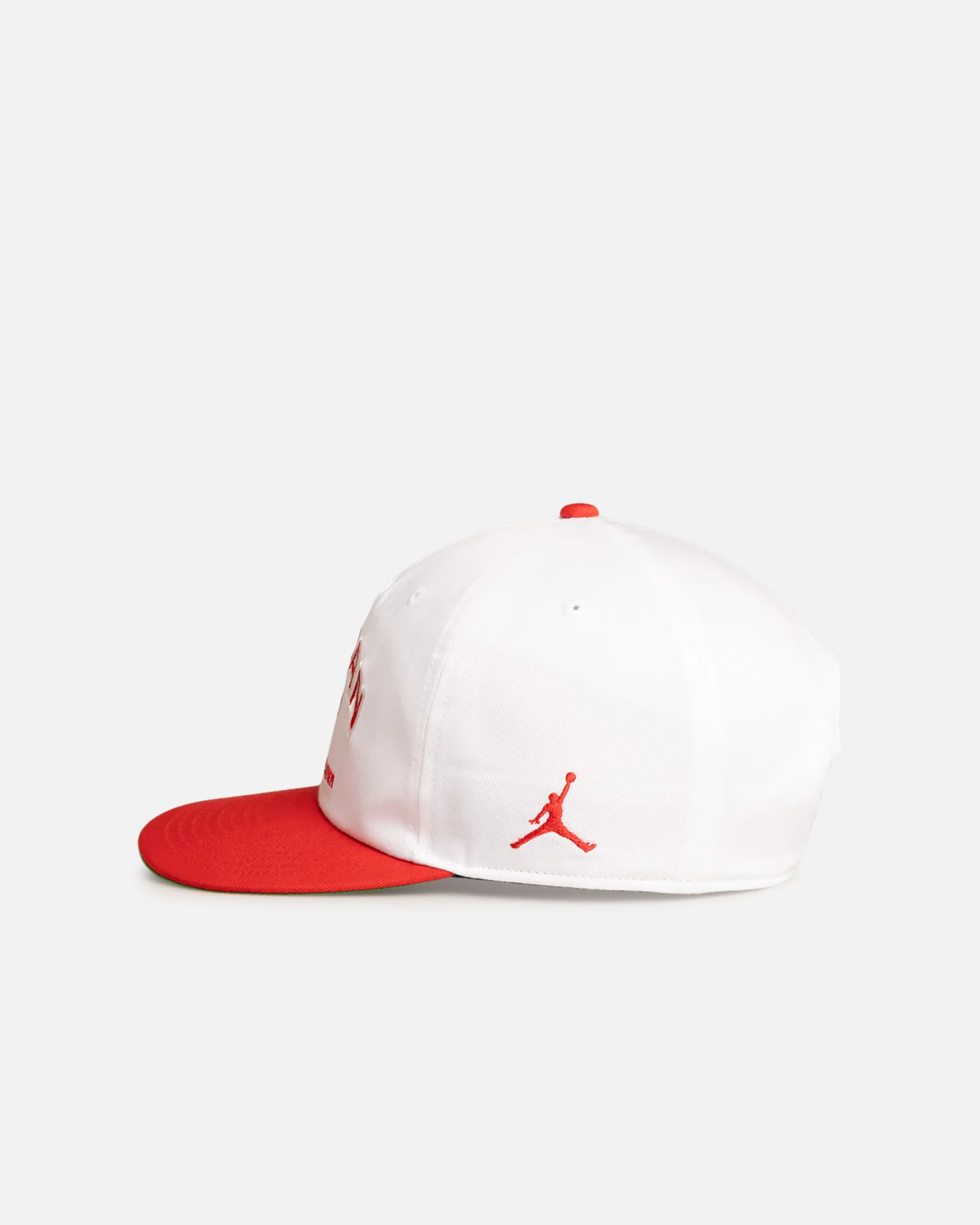 Jordan Chicago Bulls Jordan Pro Unstructured Flat Bill Snapback White/Red - Image 5