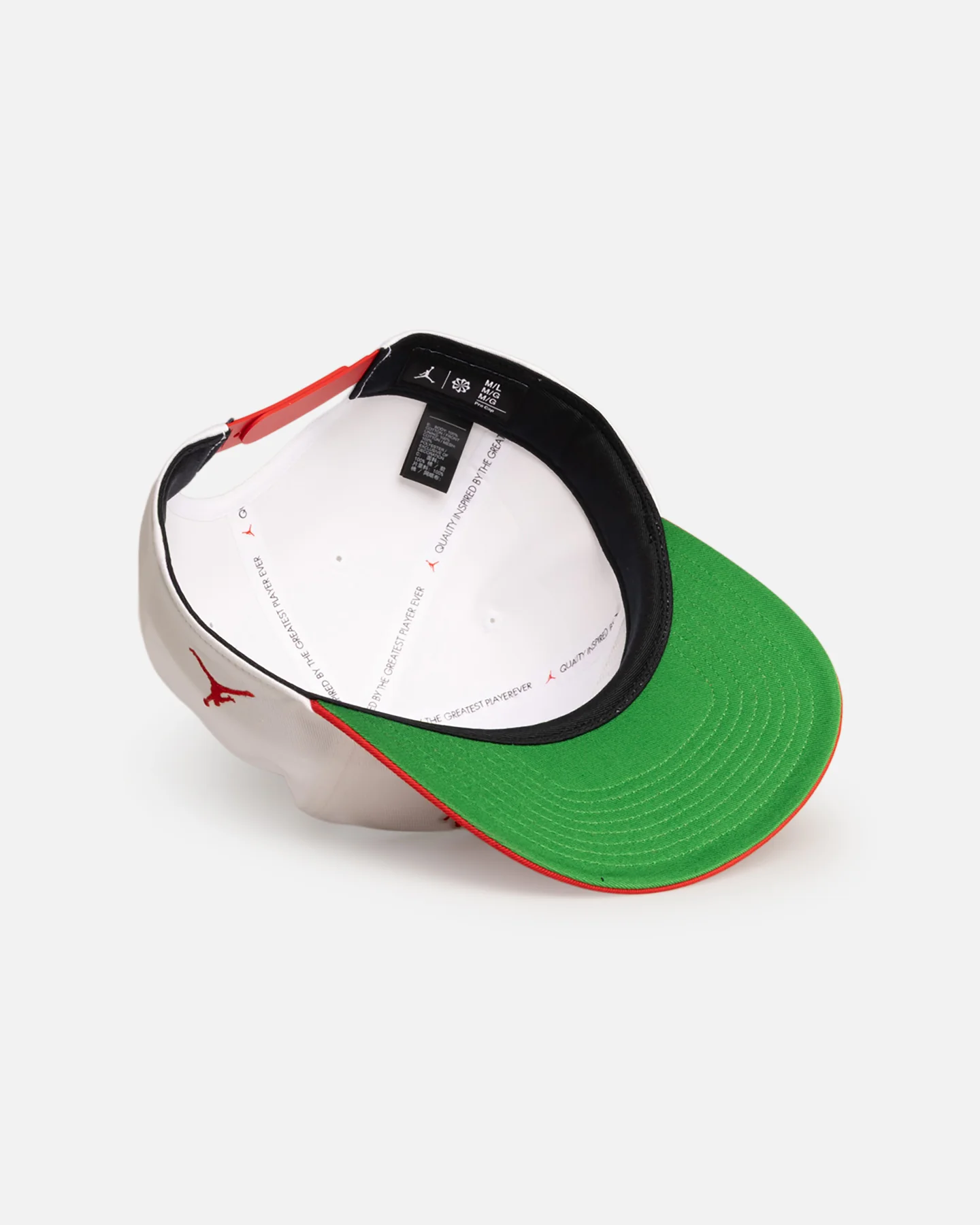 Jordan Chicago Bulls Jordan Pro Unstructured Flat Bill Snapback White/Red - Image 6