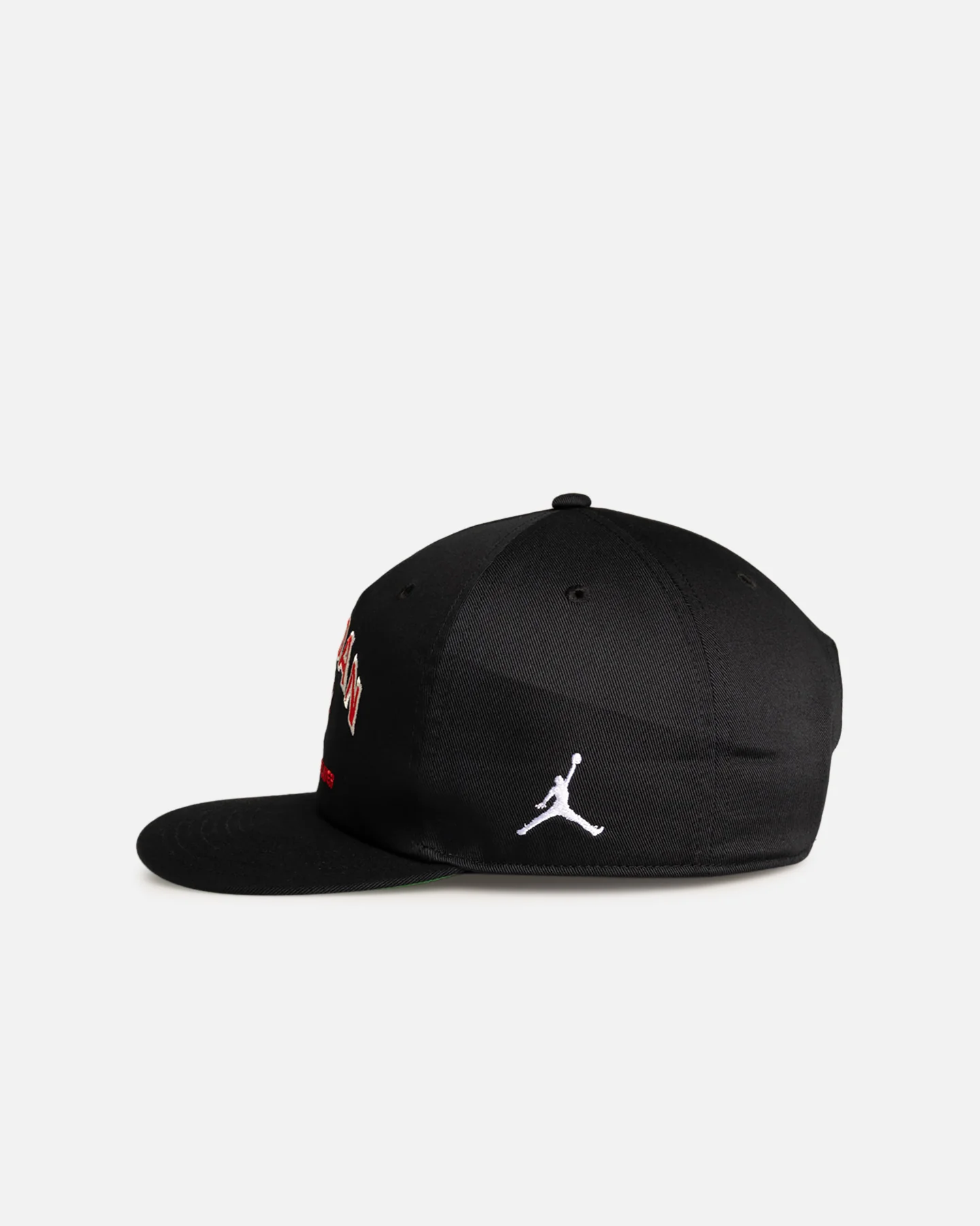 Jordan Chicago Bulls Jordan Pro Unstructured Flat Bill Snapback Black - Image 4